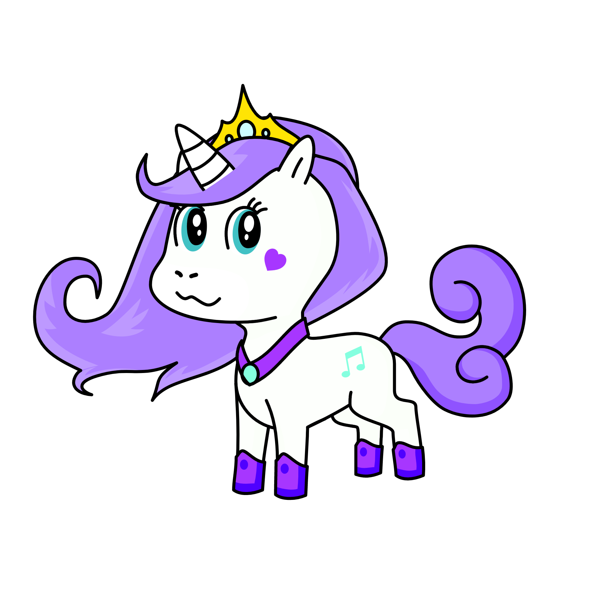Princess lavender , the unicorn