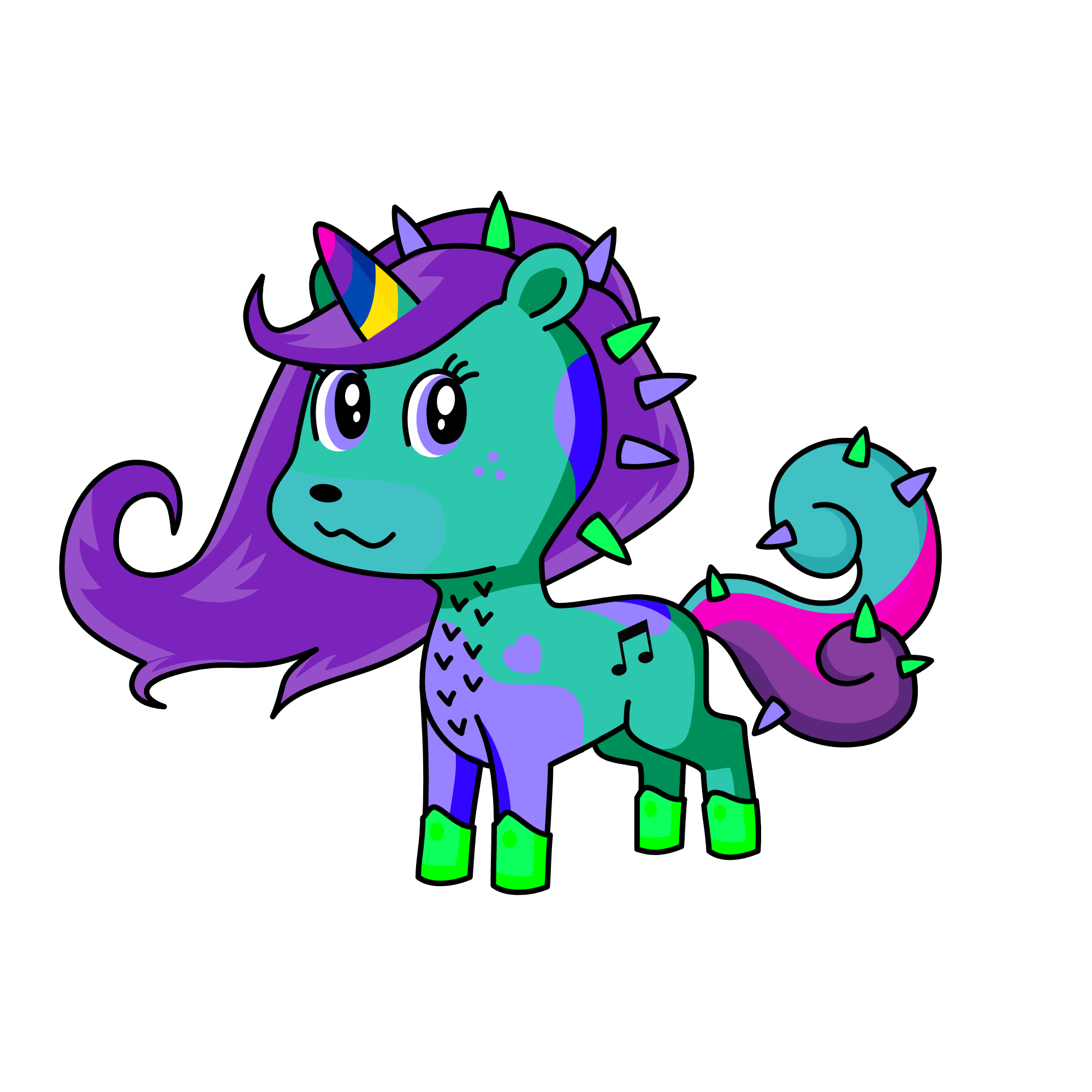 CAT WOMAN, the unicorn