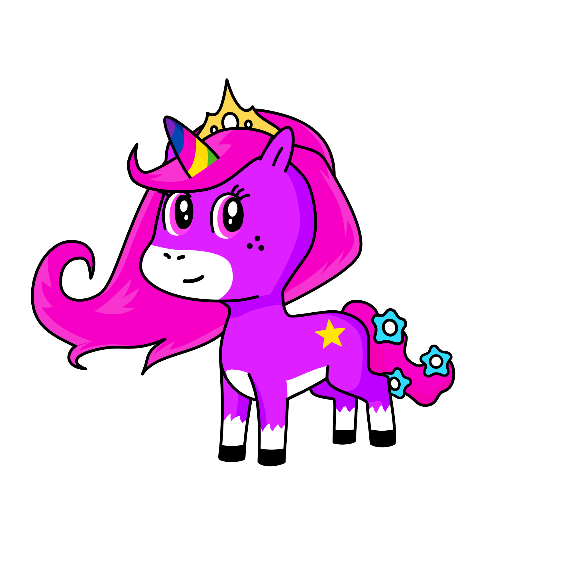 Pur Pur, the unicorn
