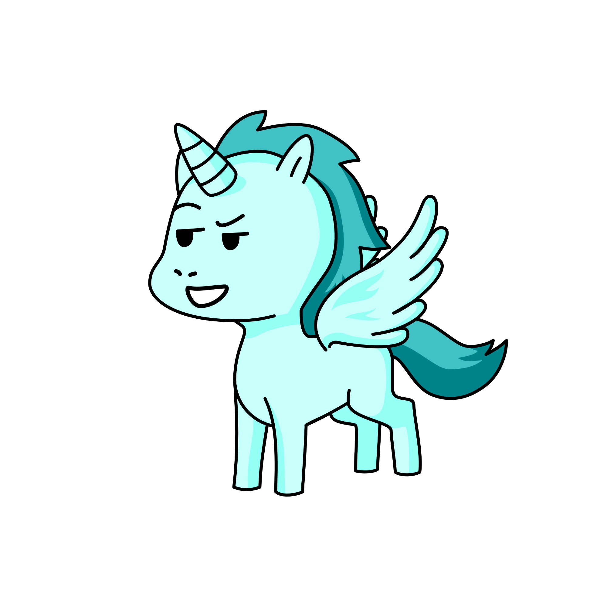 Rainbow Dash, the unicorn