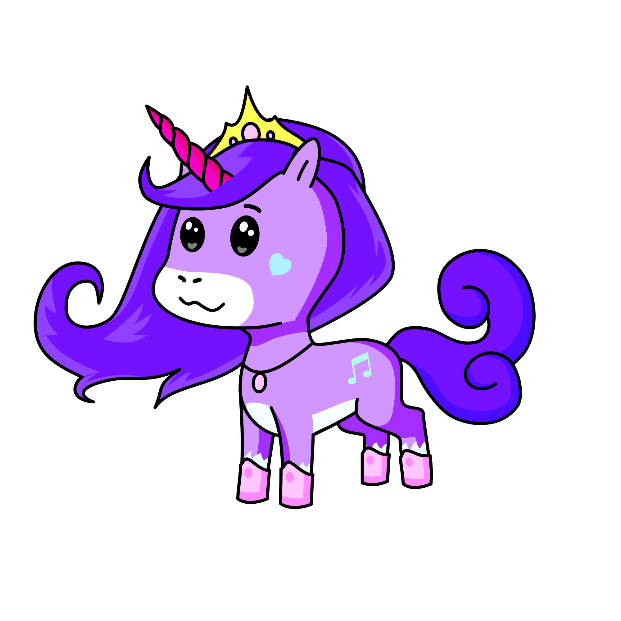 Princess lavender , the unicorn