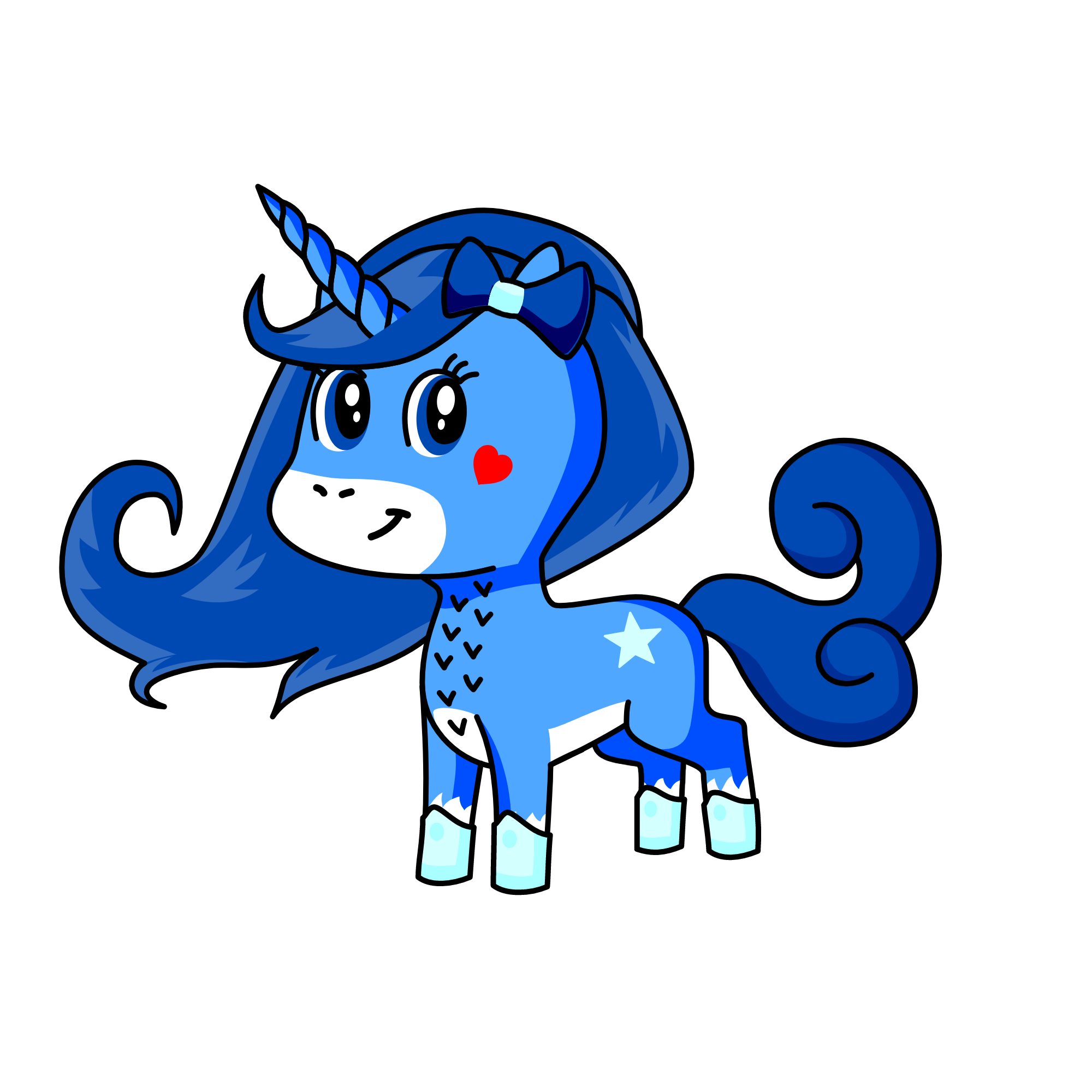 Queen of winter, the unicorn