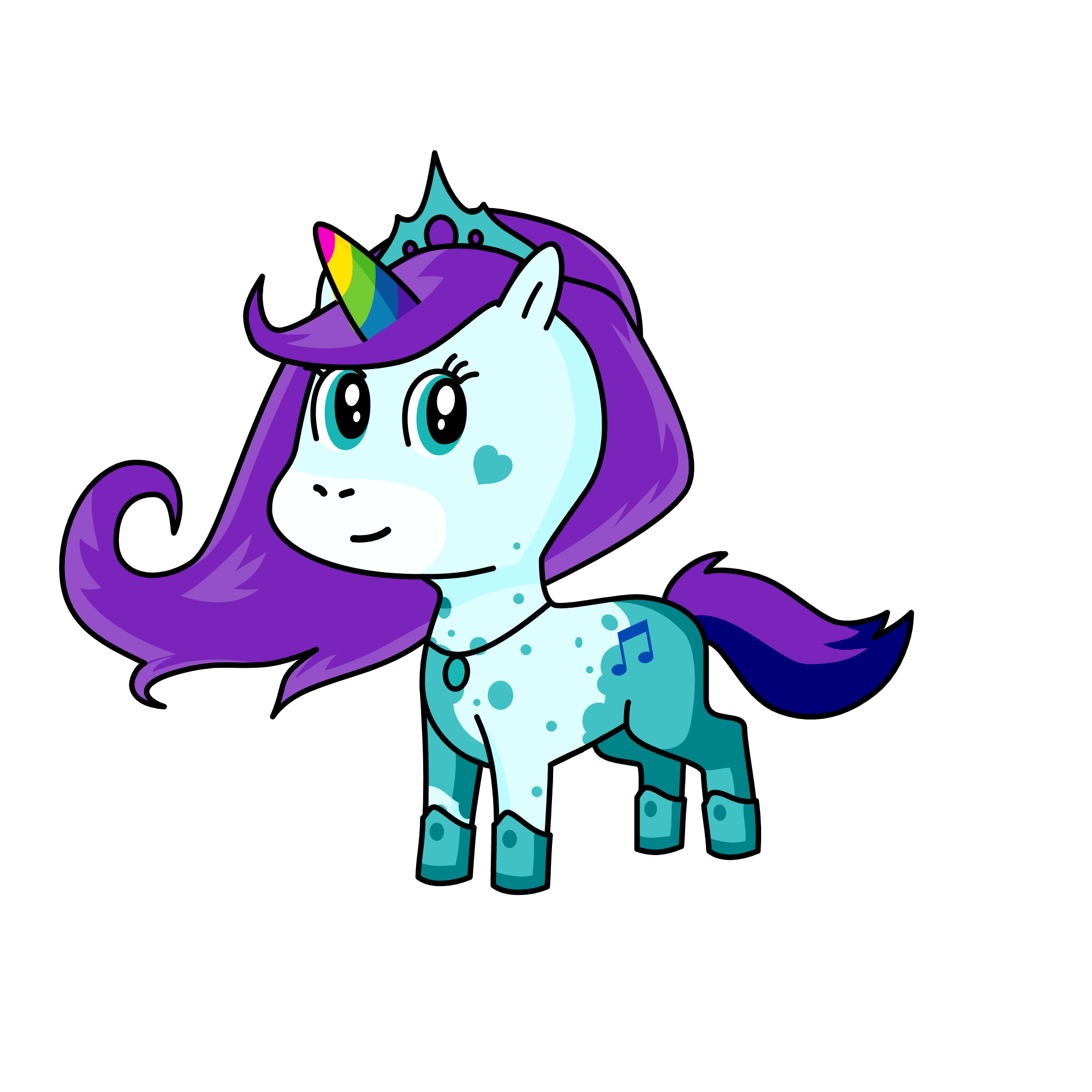 Princess Melody, the unicorn