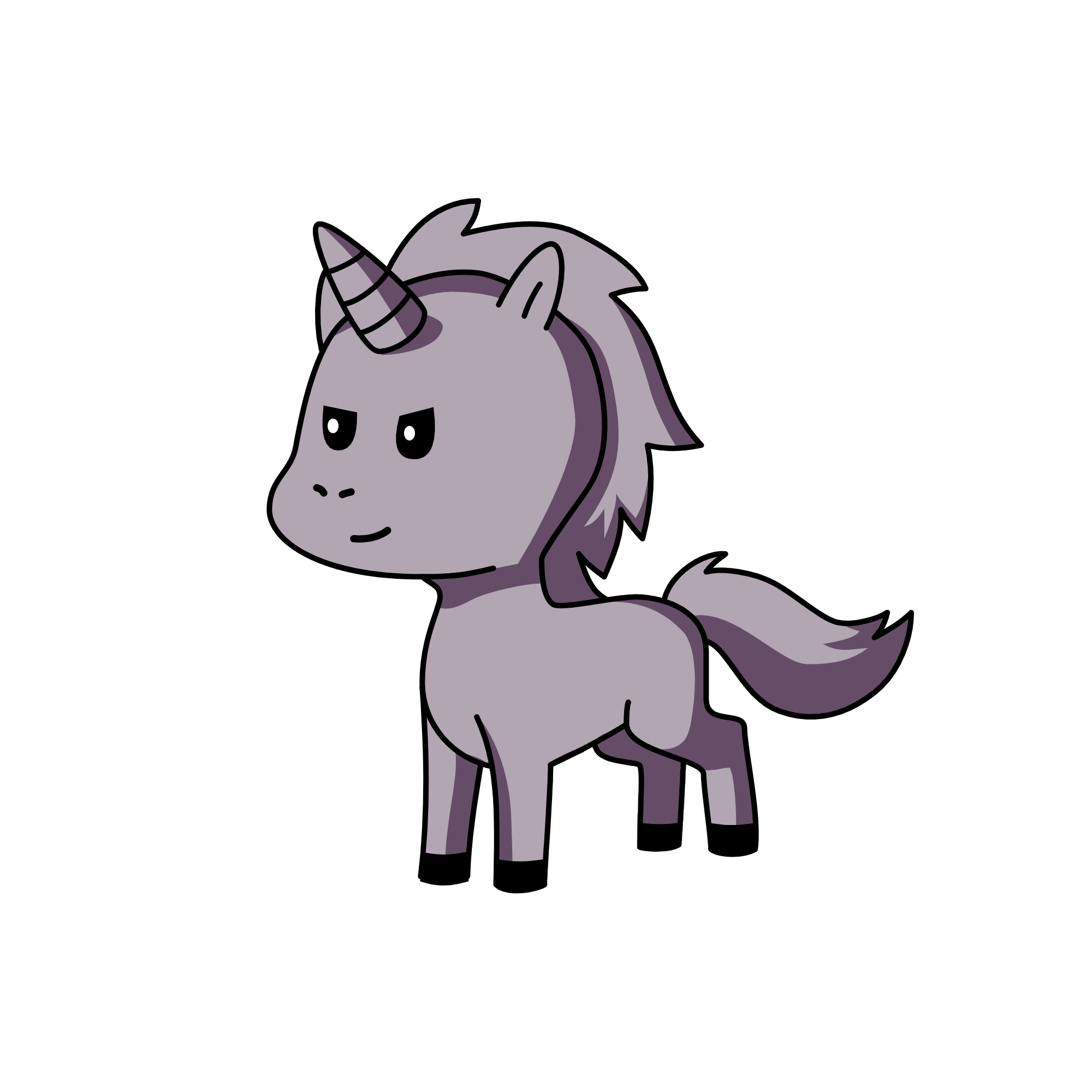gray wolf (me), the unicorn