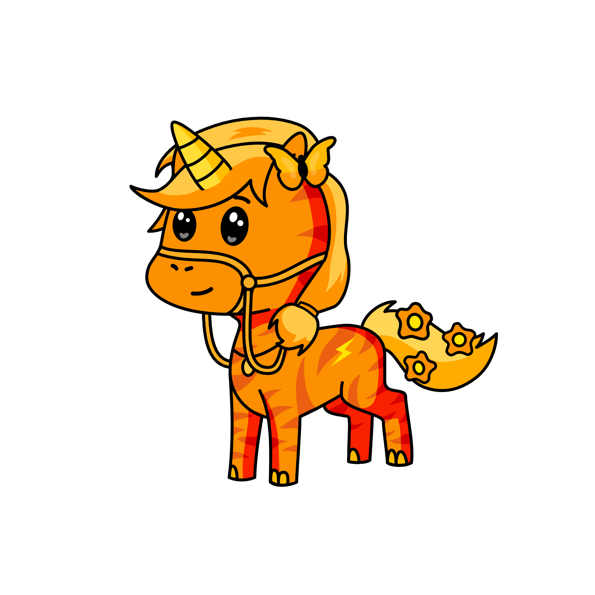 Flaming Fire, the unicorn