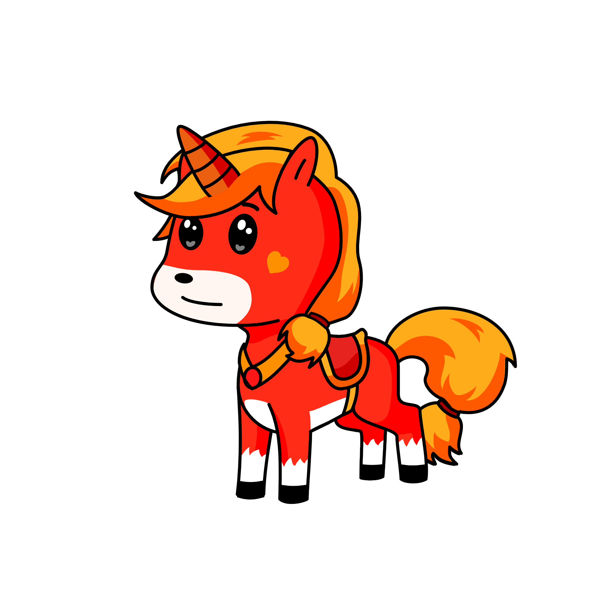 flame, the unicorn