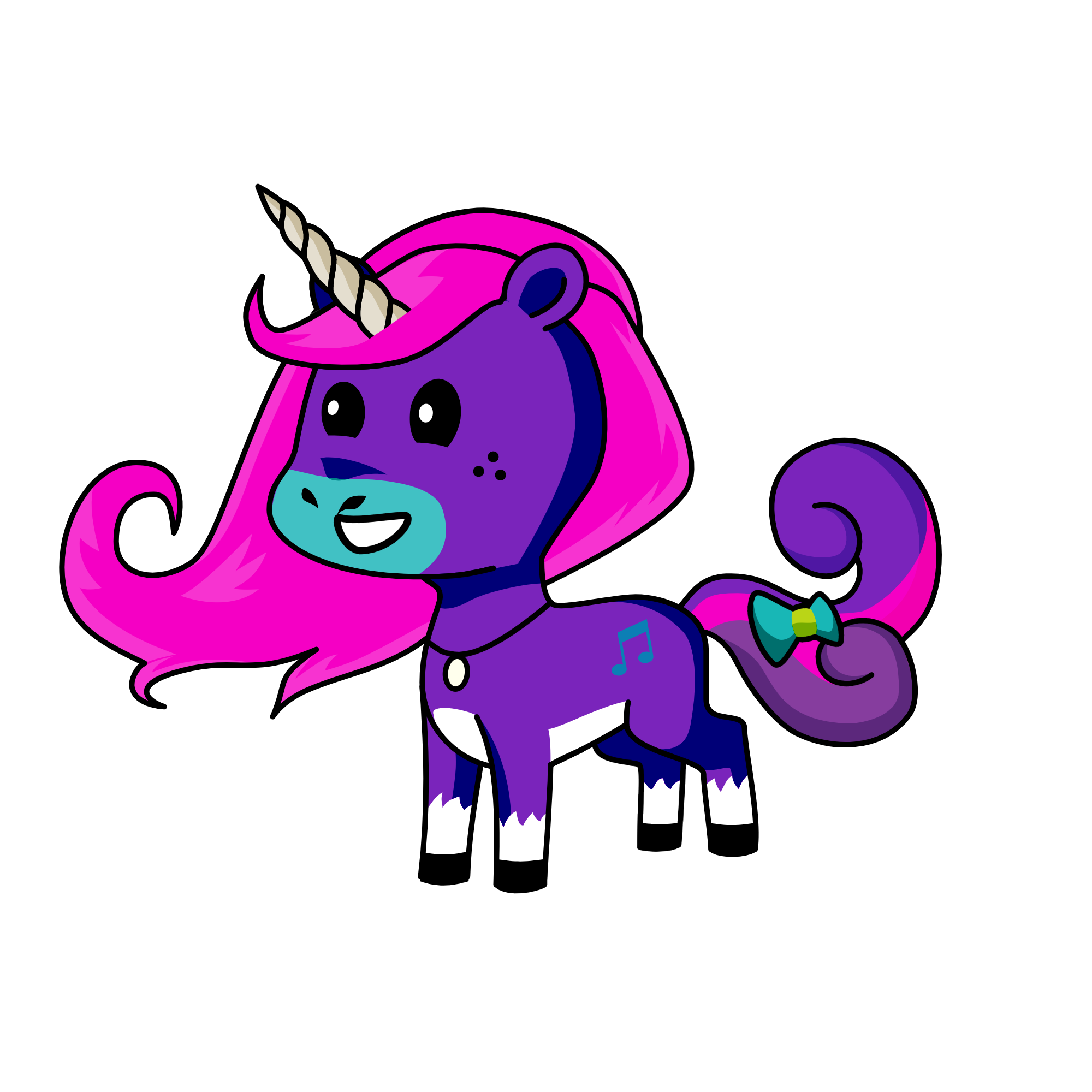 Tree Pink, the unicorn
