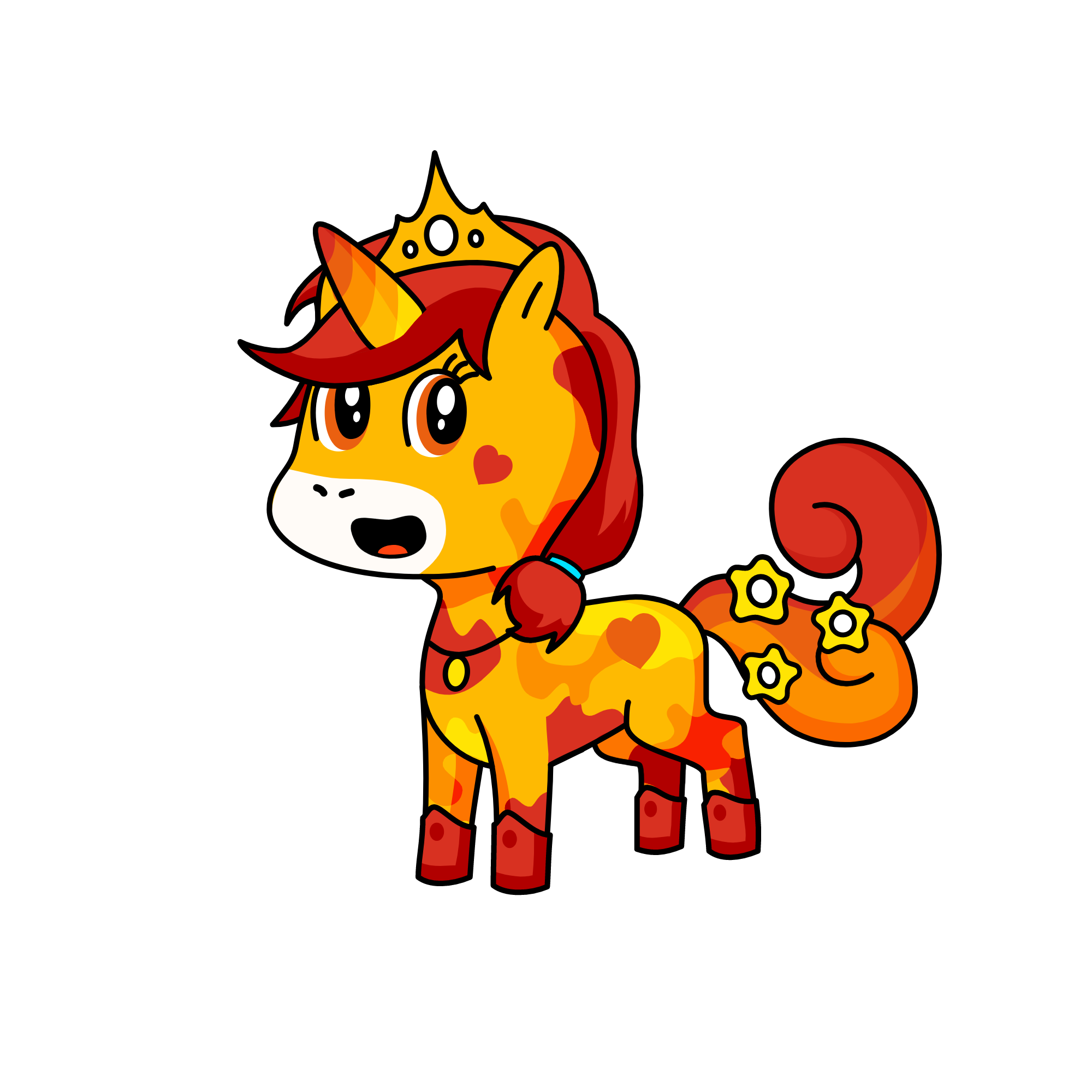 Fire, the unicorn