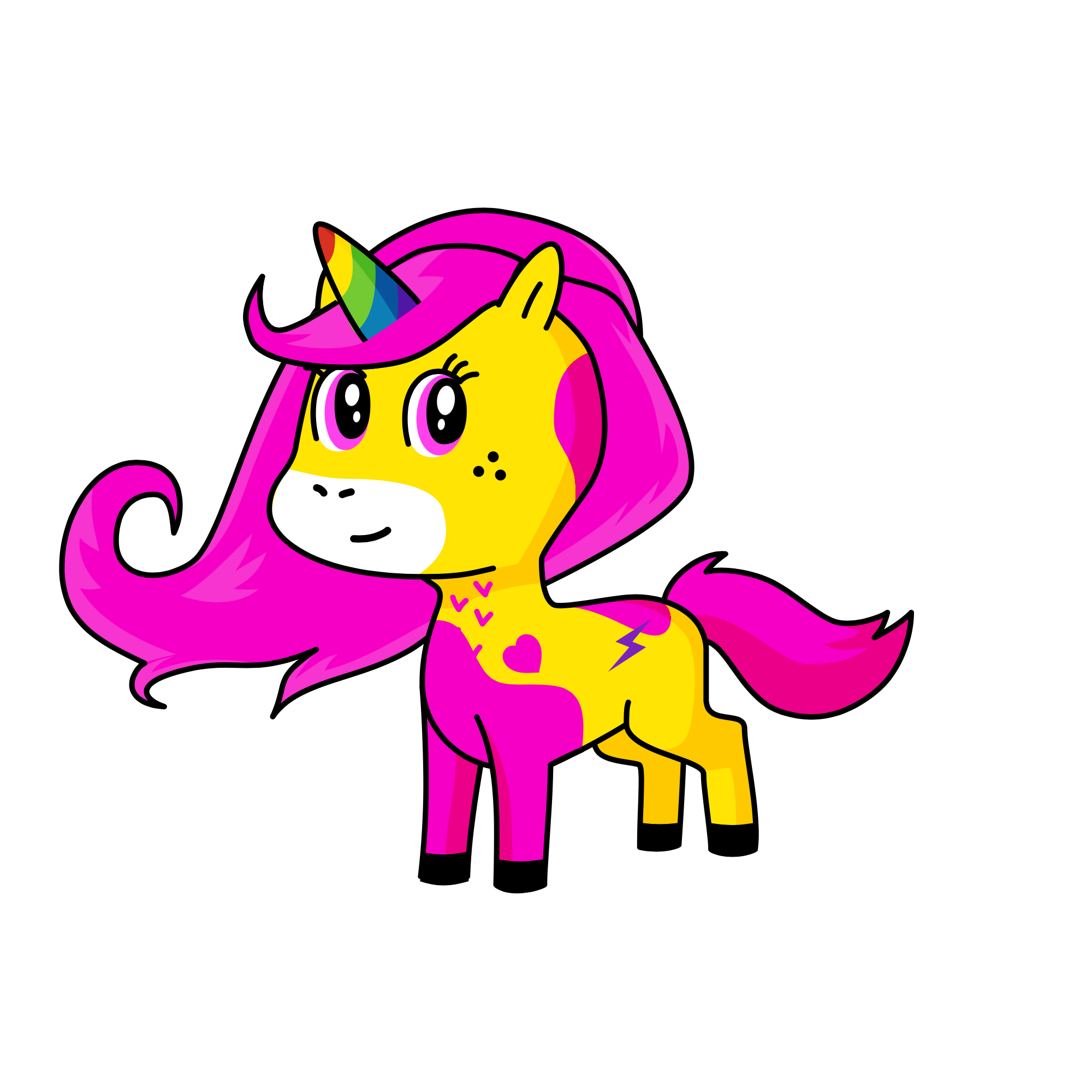 my mom made it, the unicorn