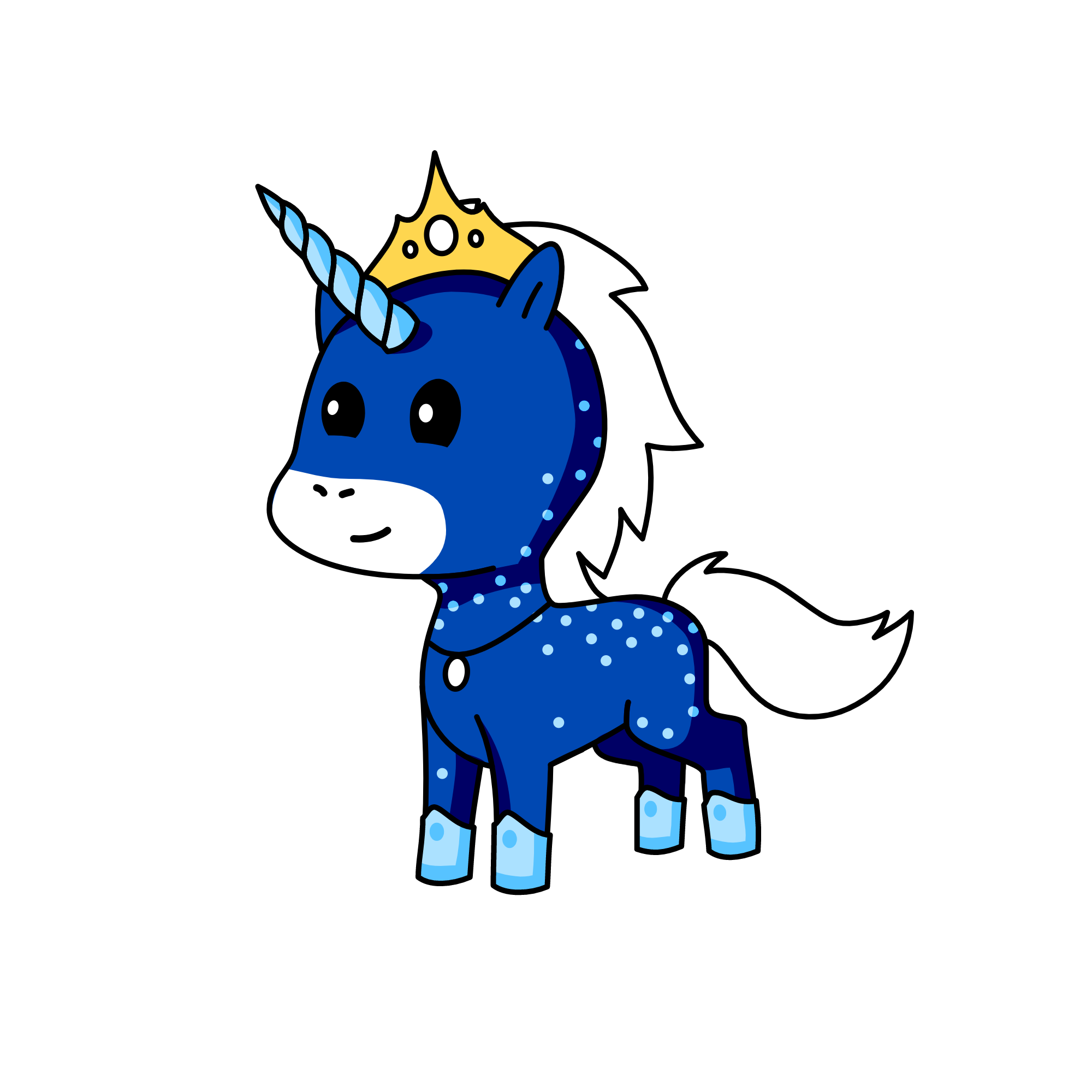 Blueberry, the unicorn