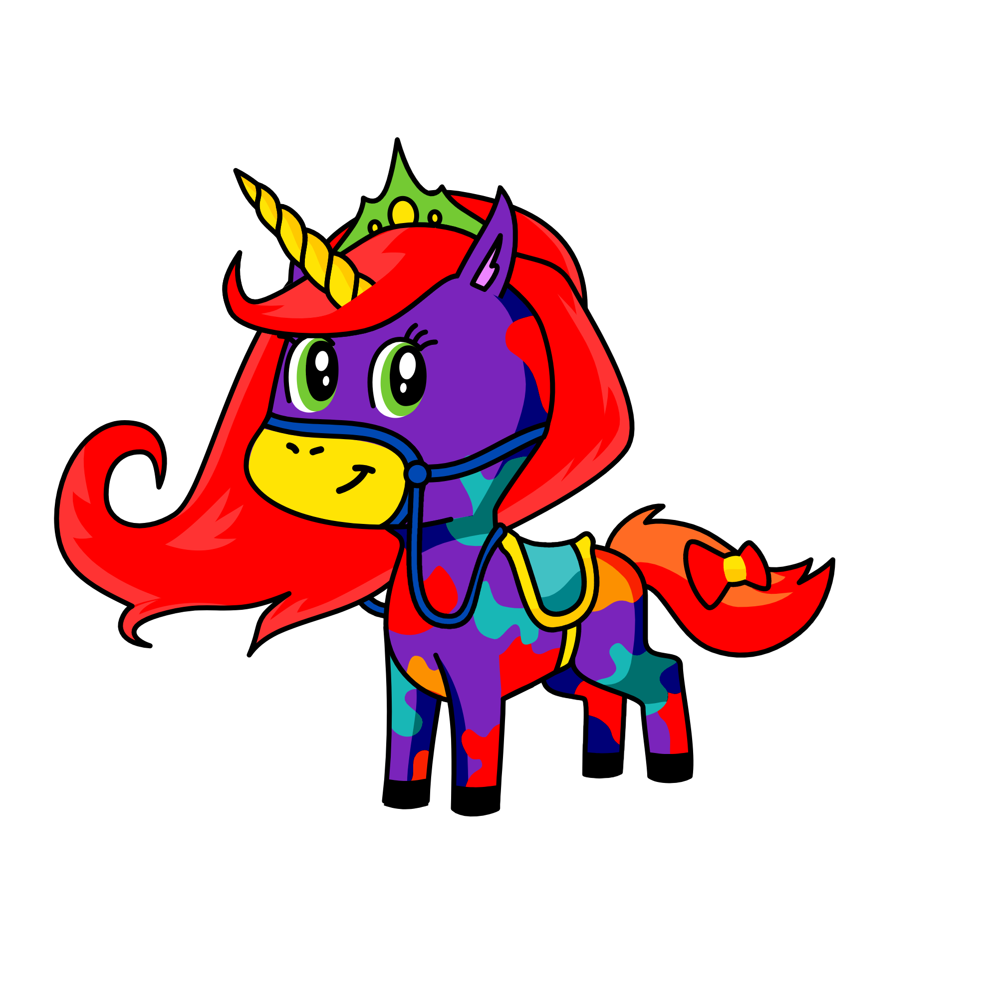 Rainbow lilly, the unicorn