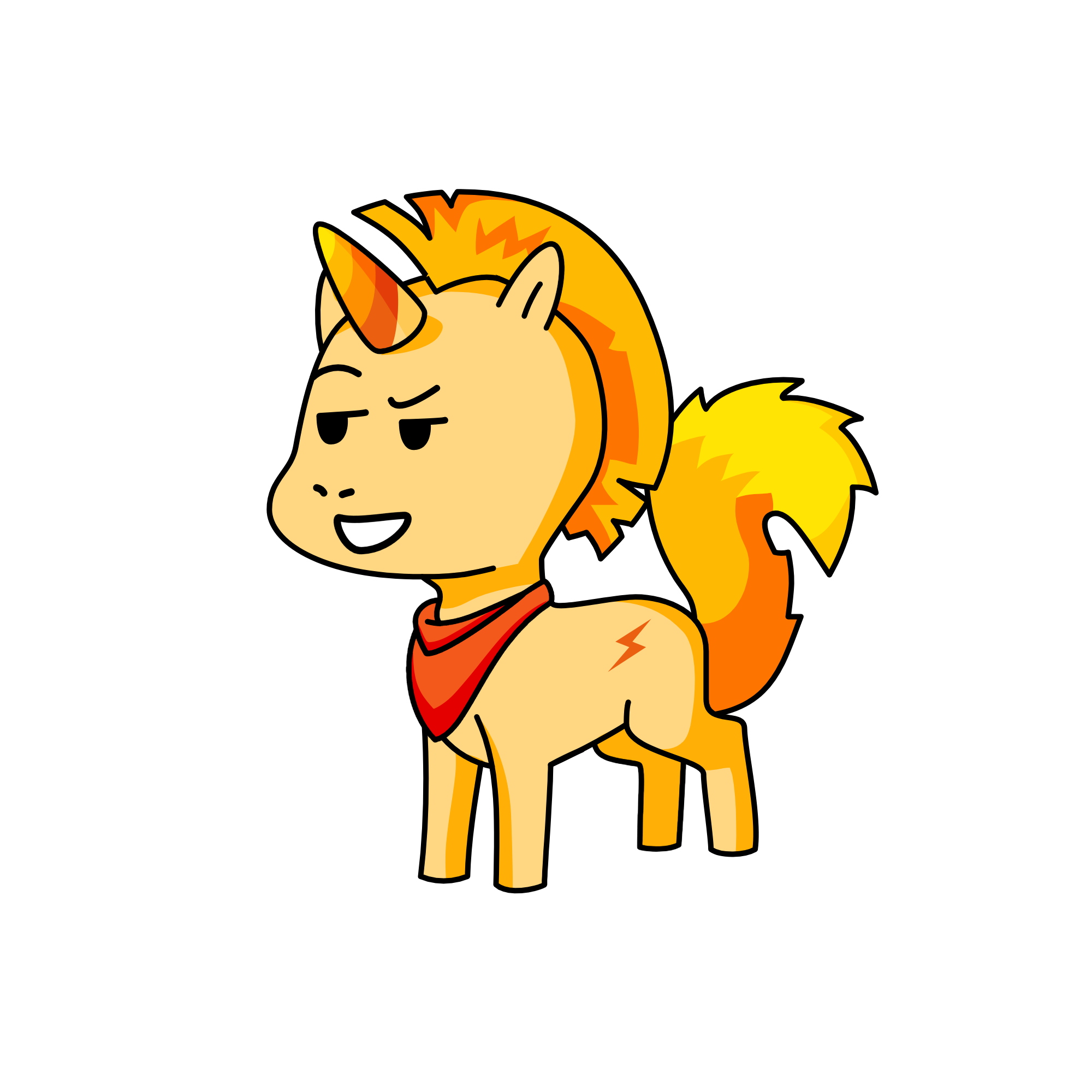 Fox boy, the unicorn