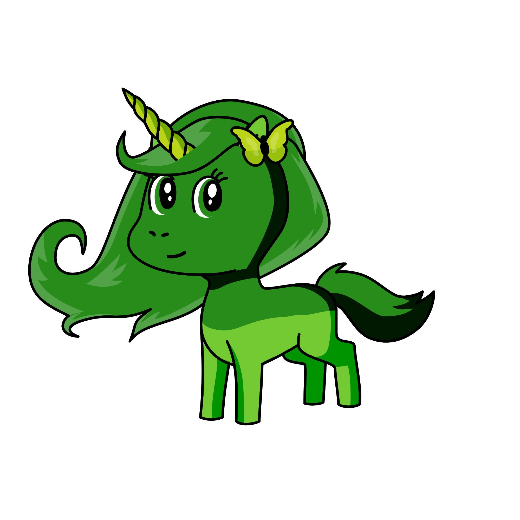 Leafy, the unicorn