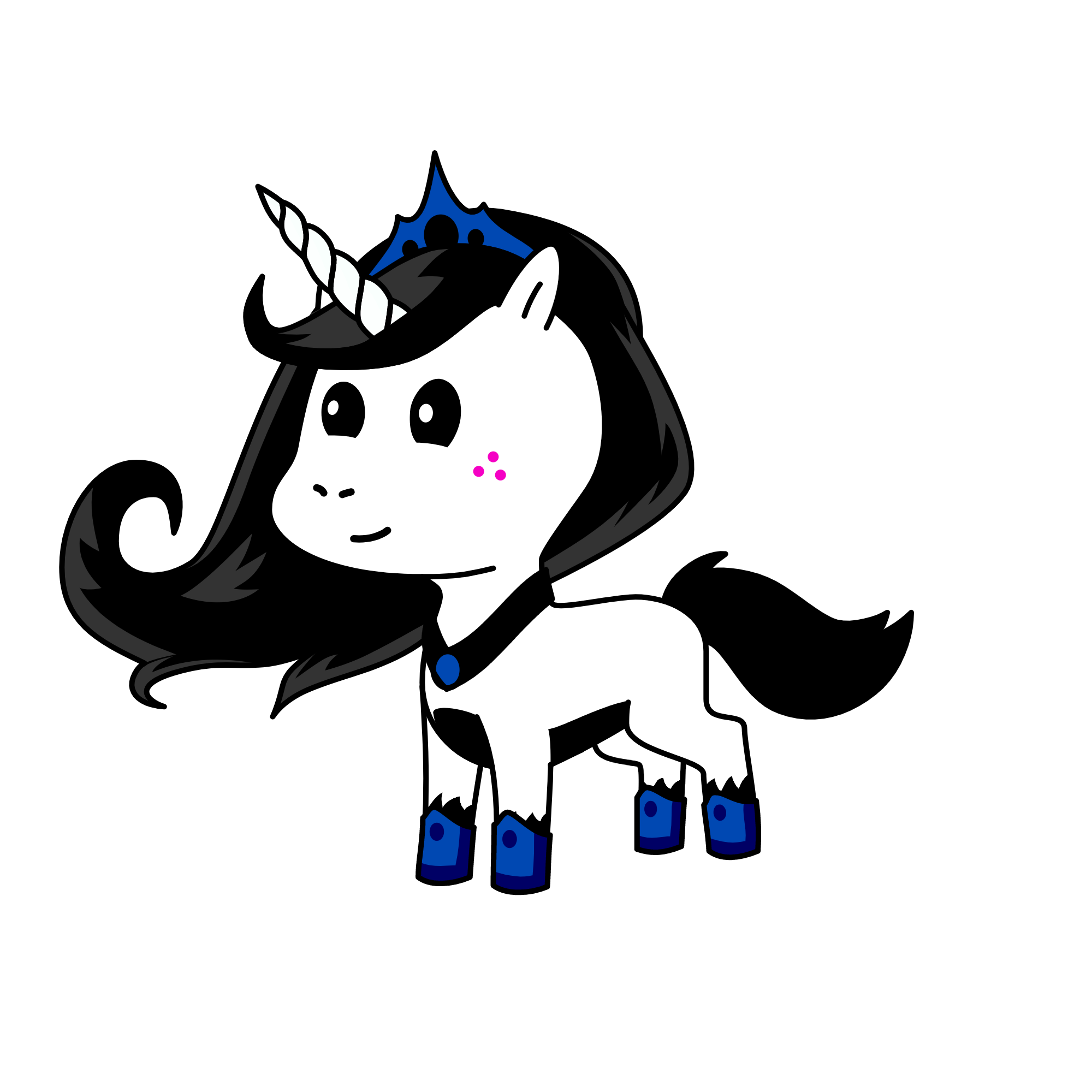 Ying yang, the unicorn