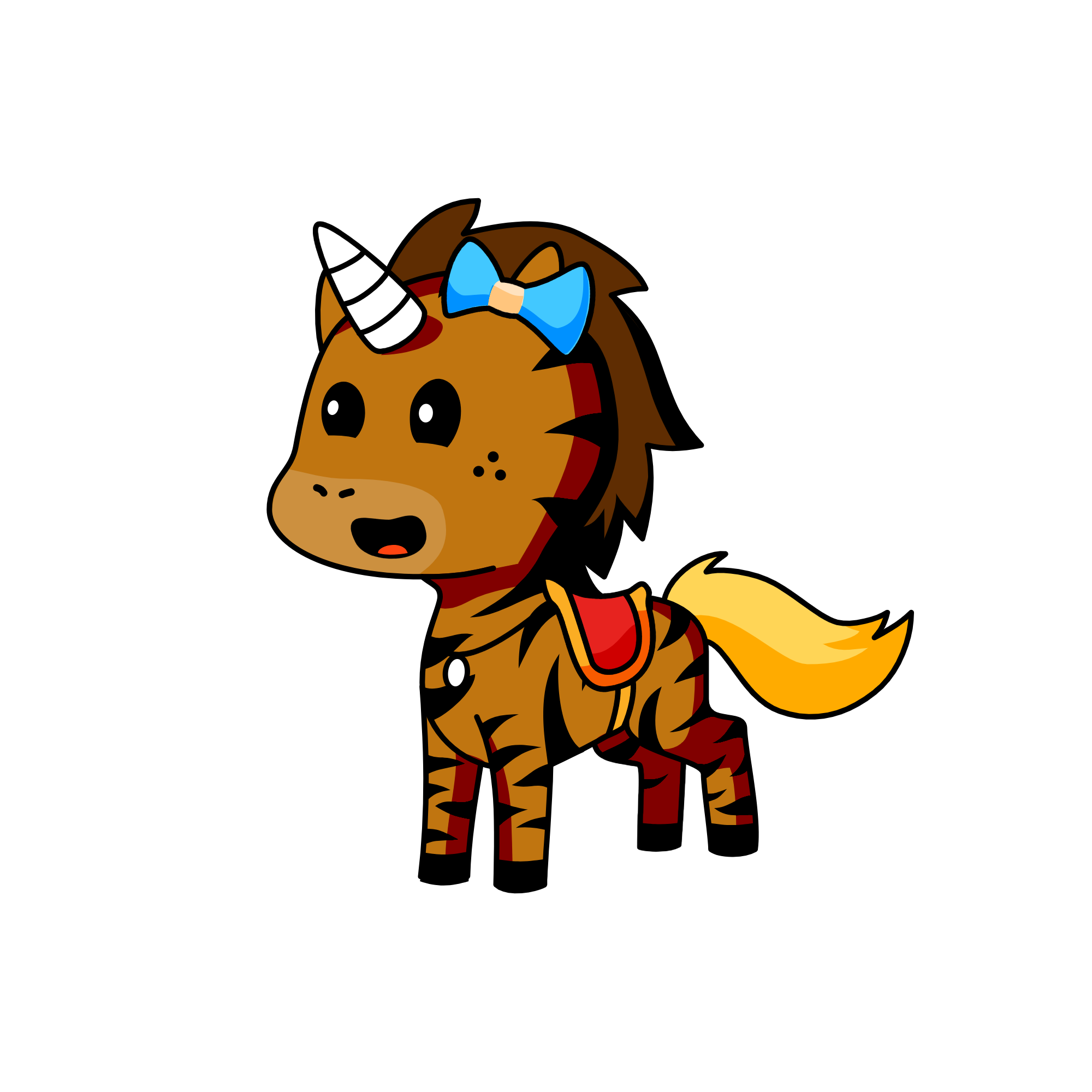 pony, the unicorn