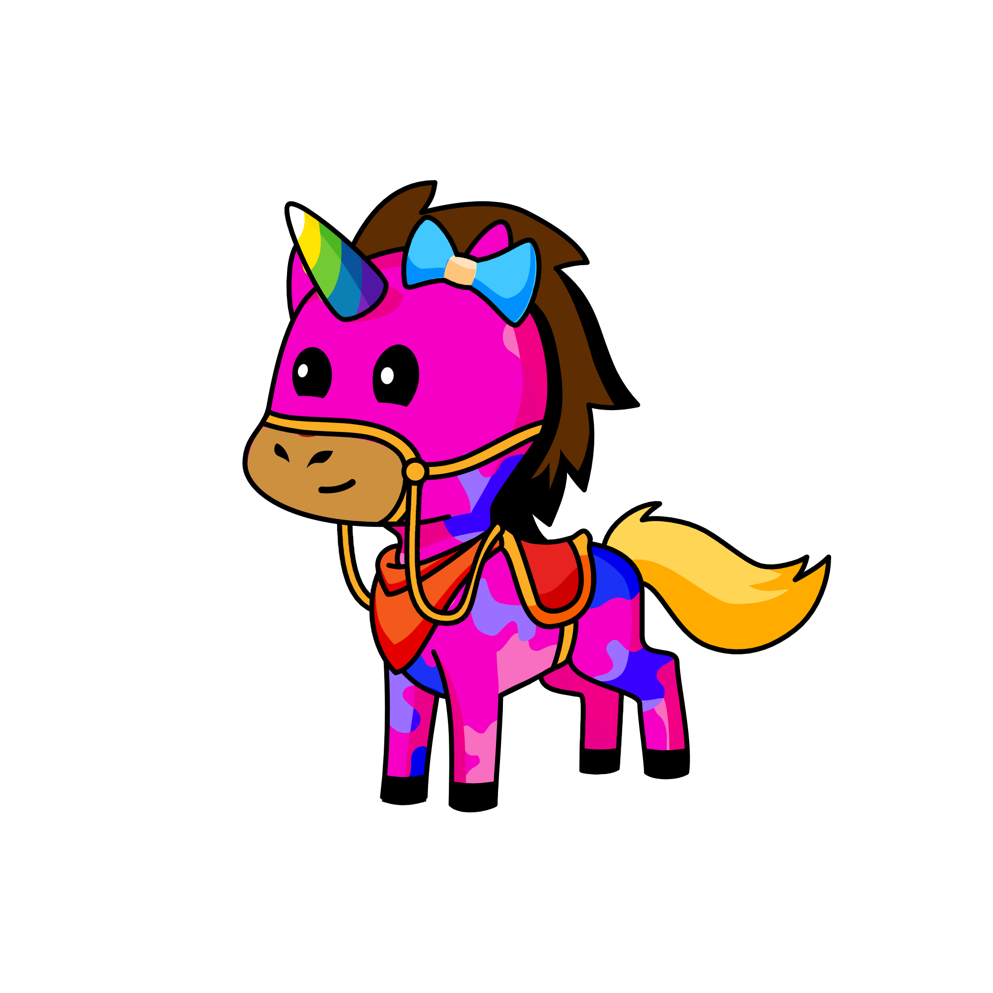 pony, the unicorn