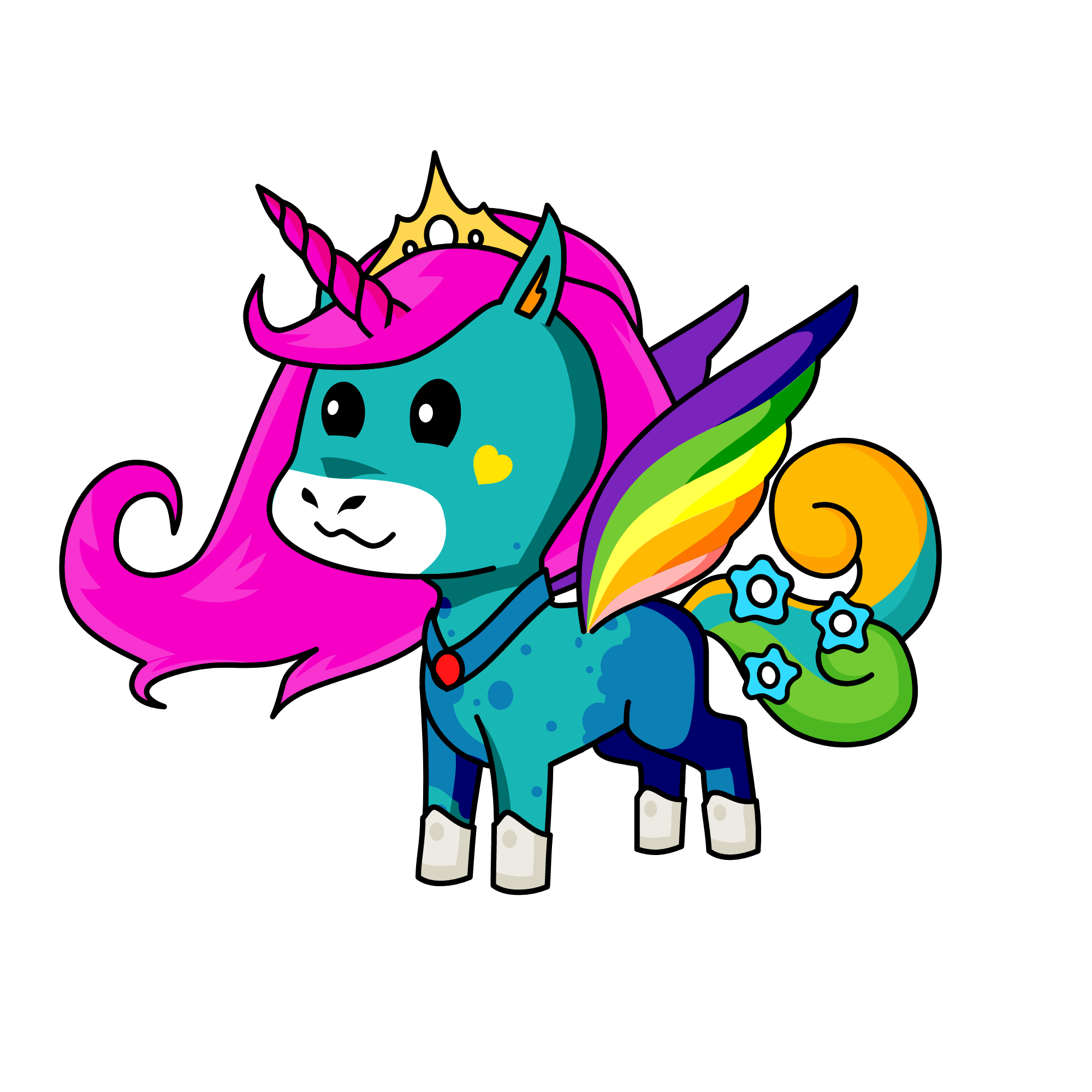 Moonlight, the unicorn