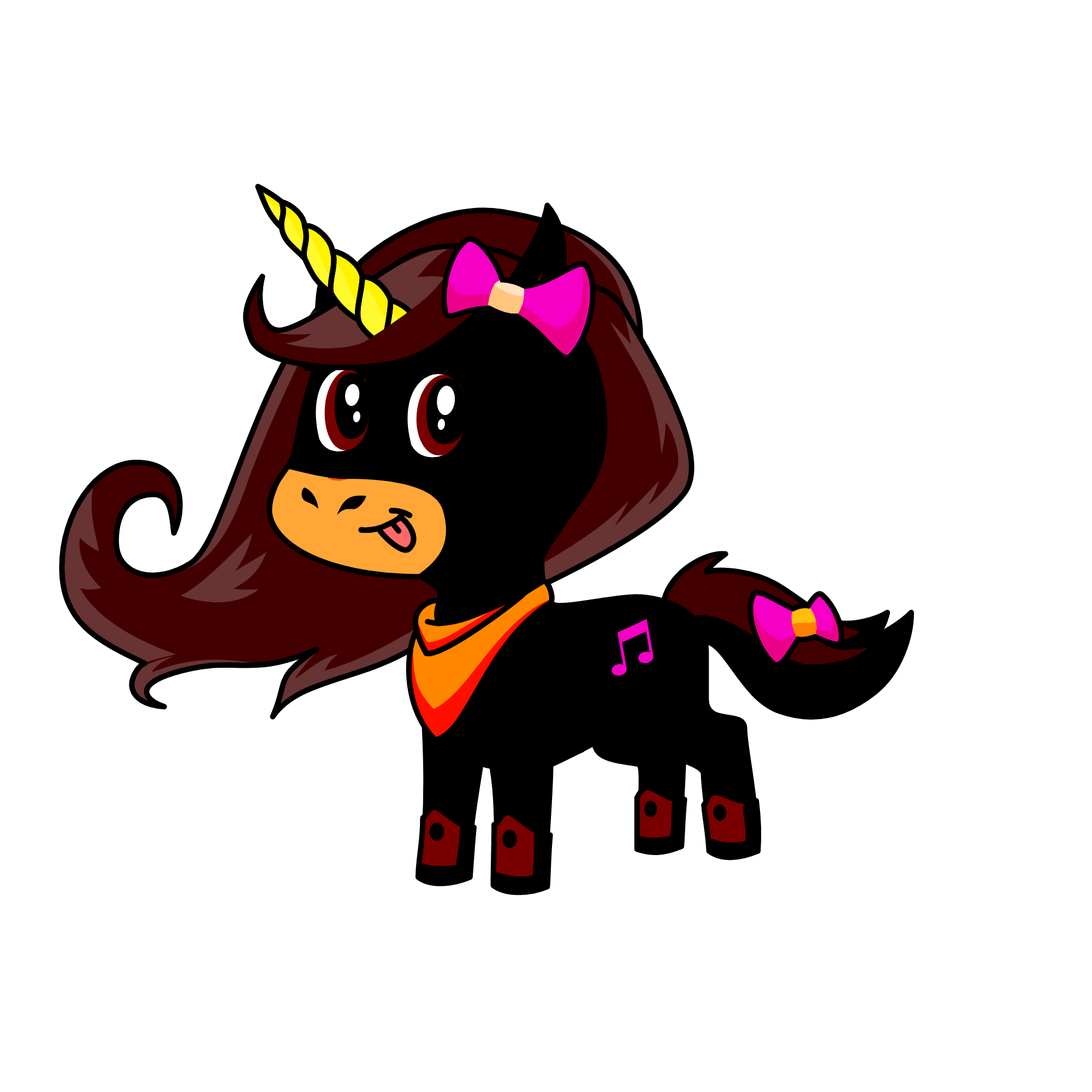 peach, the unicorn