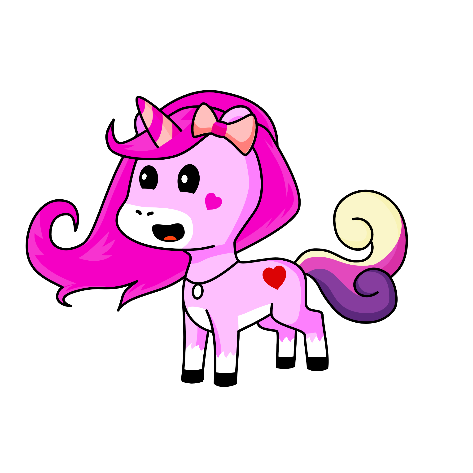 Pinky, the unicorn