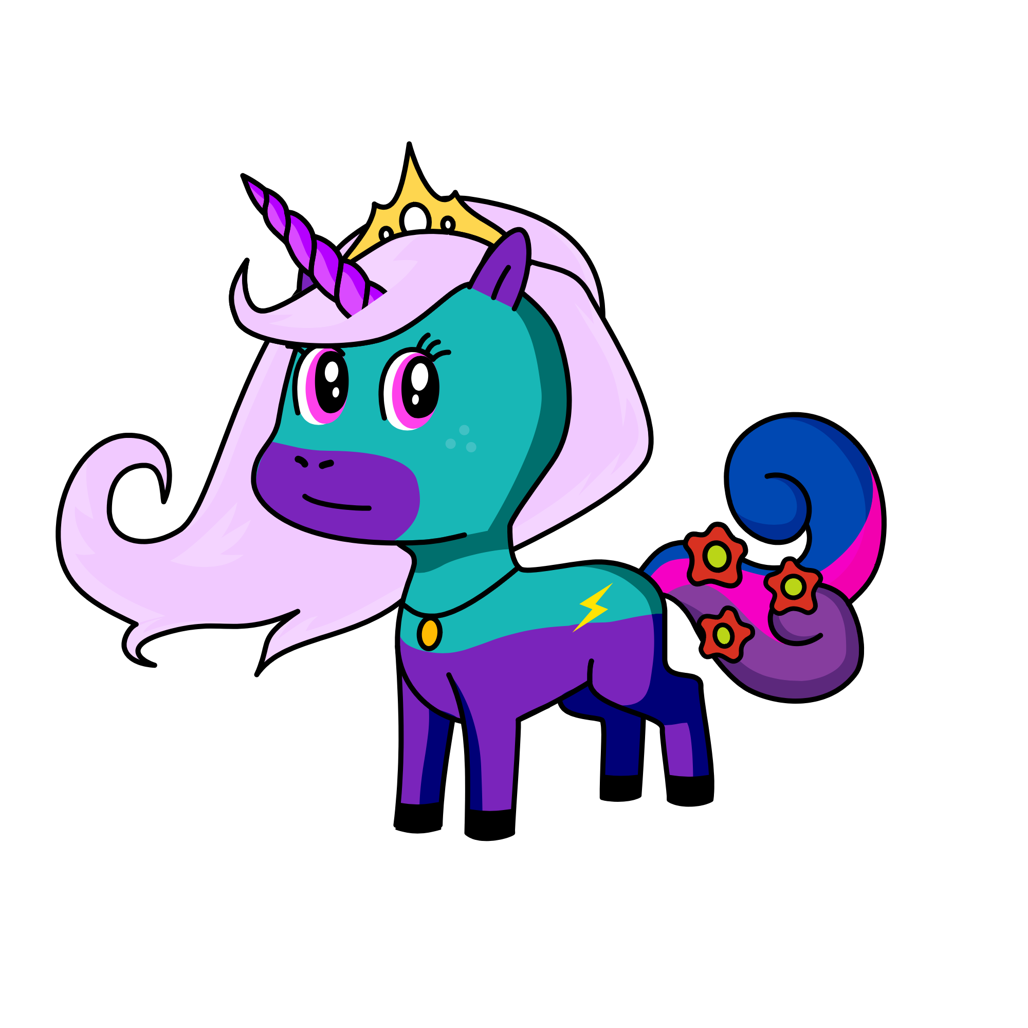 Princess of the air, the unicorn