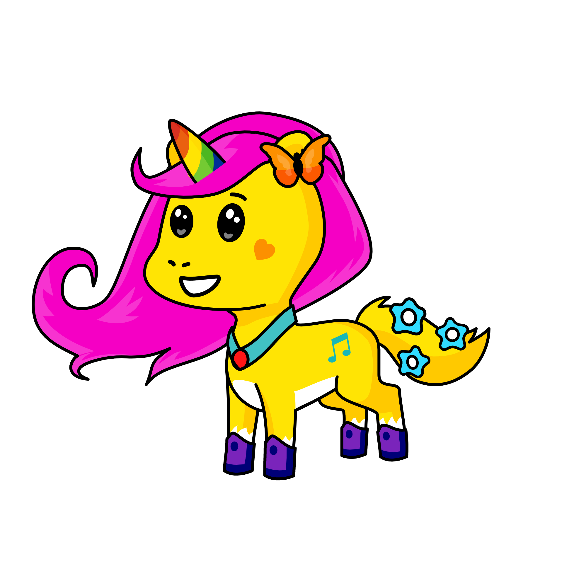 Fluttershy, the unicorn