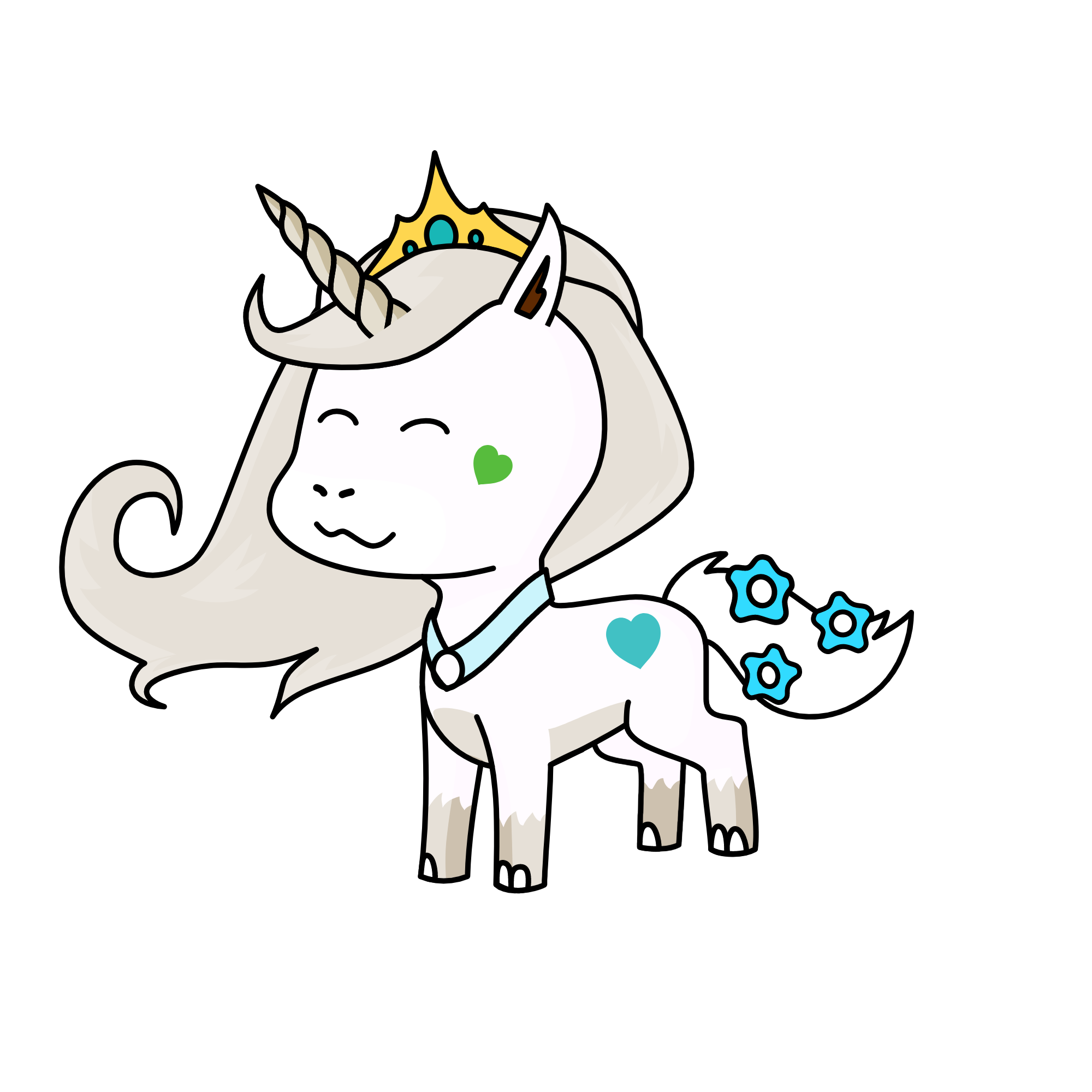princess snowcream, the unicorn