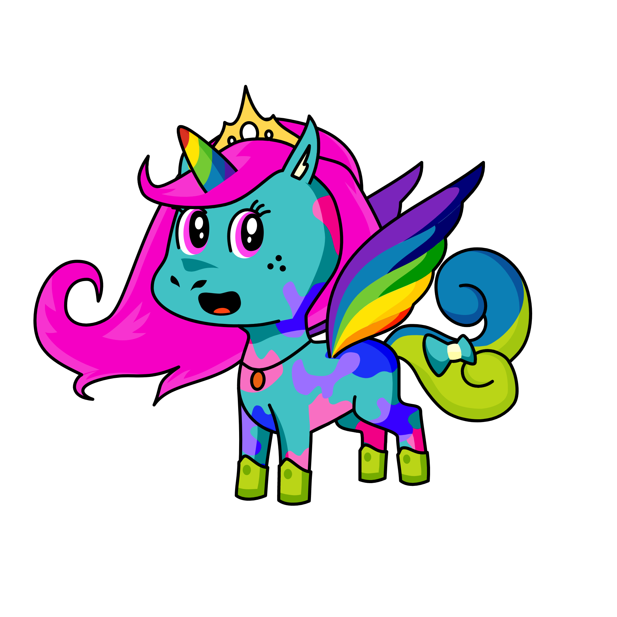 心心, the unicorn
