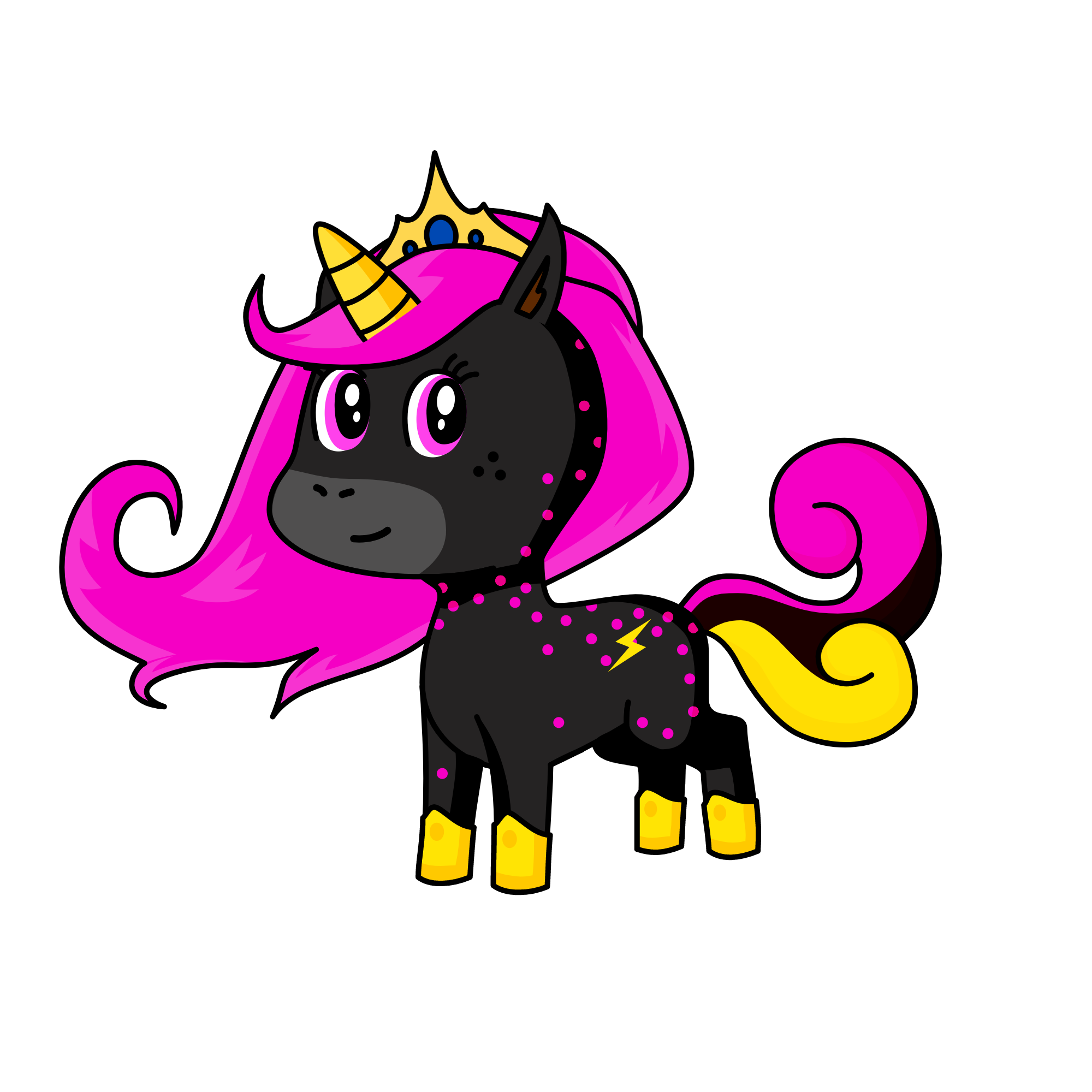 Queen Moon Light, the unicorn