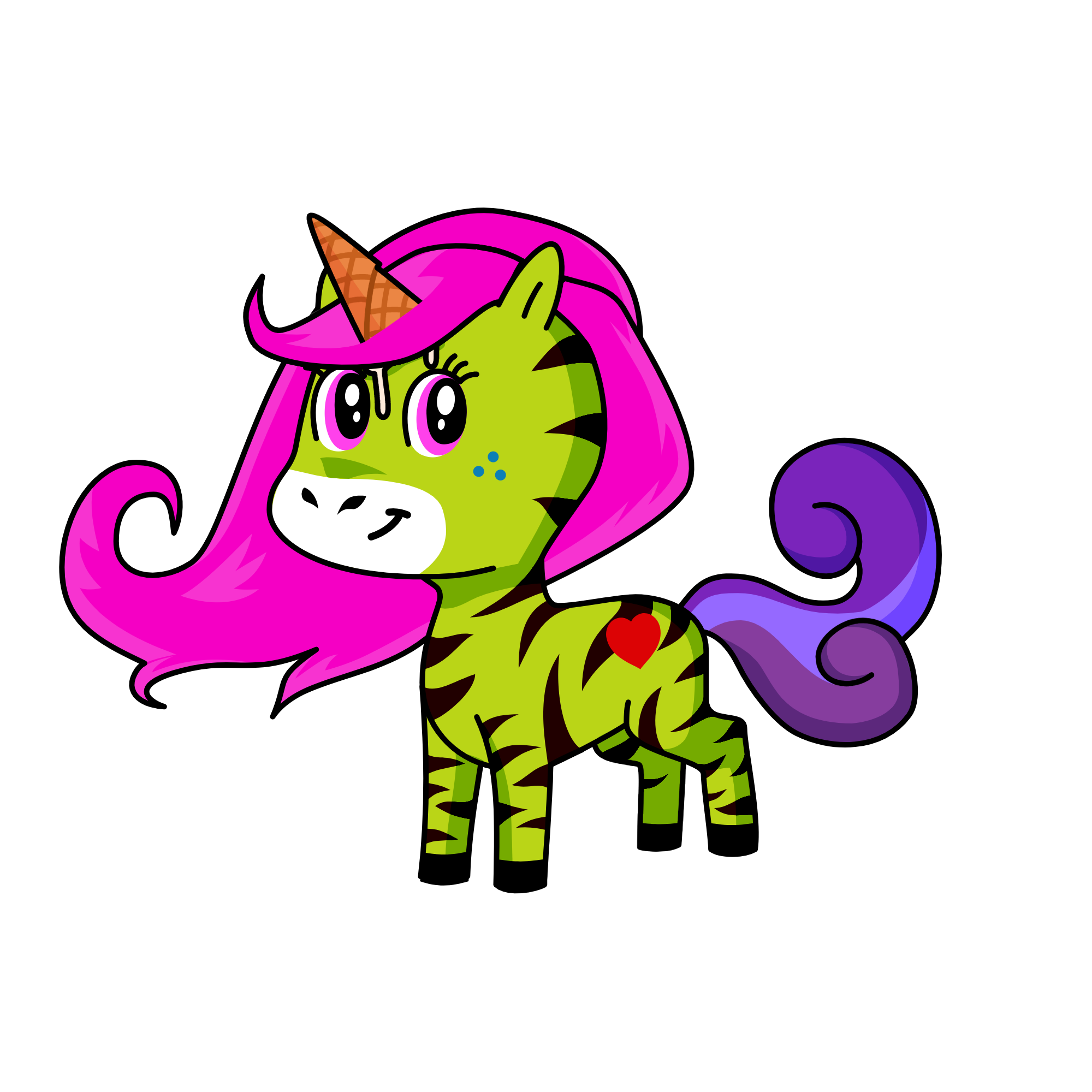 Ice Cream Girrrl, the unicorn