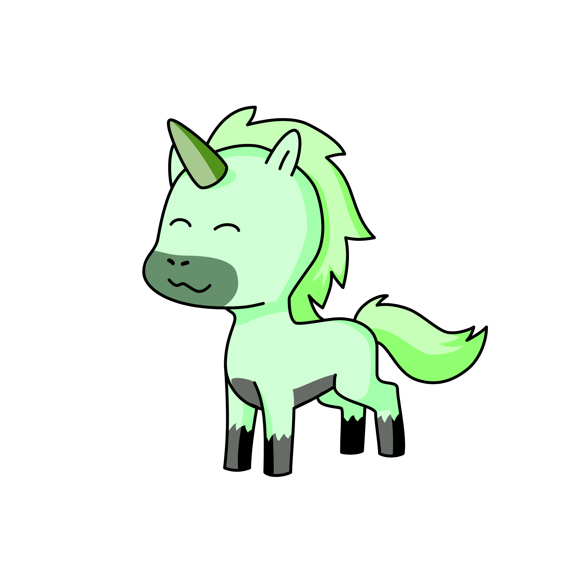 abcdefghijklmnop, the unicorn