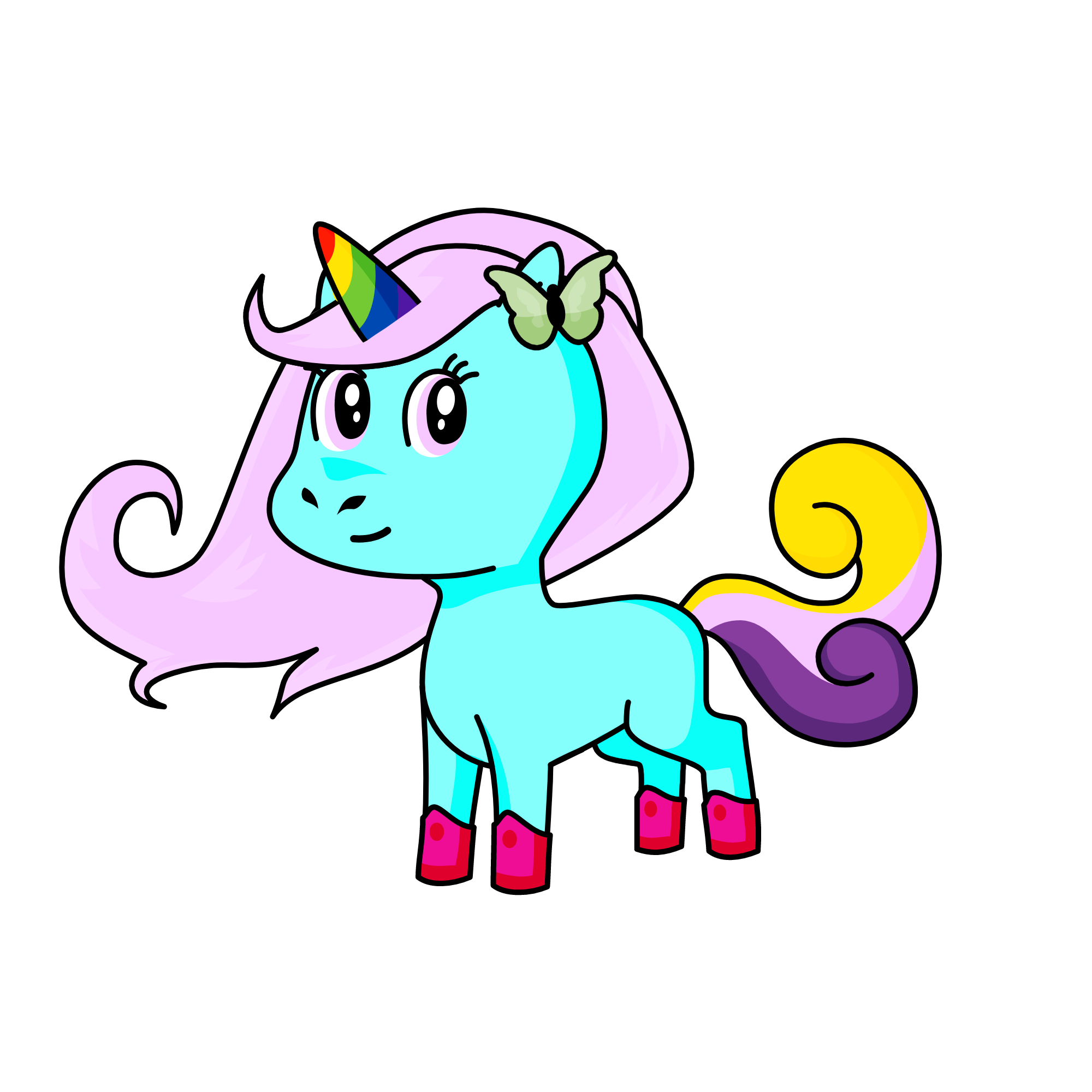 flutter, the unicorn