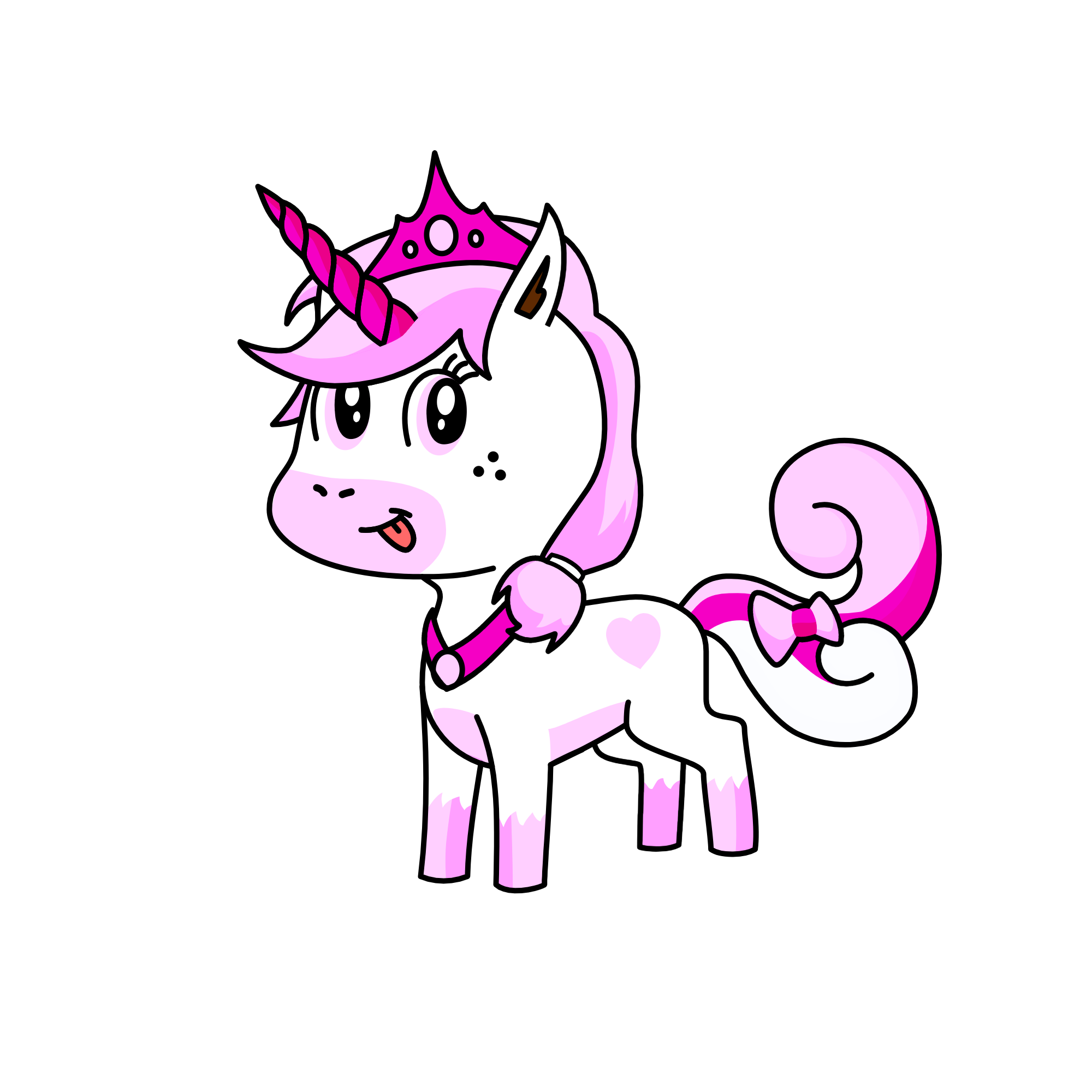 Kawaii Cotton candy Princess, the unicorn