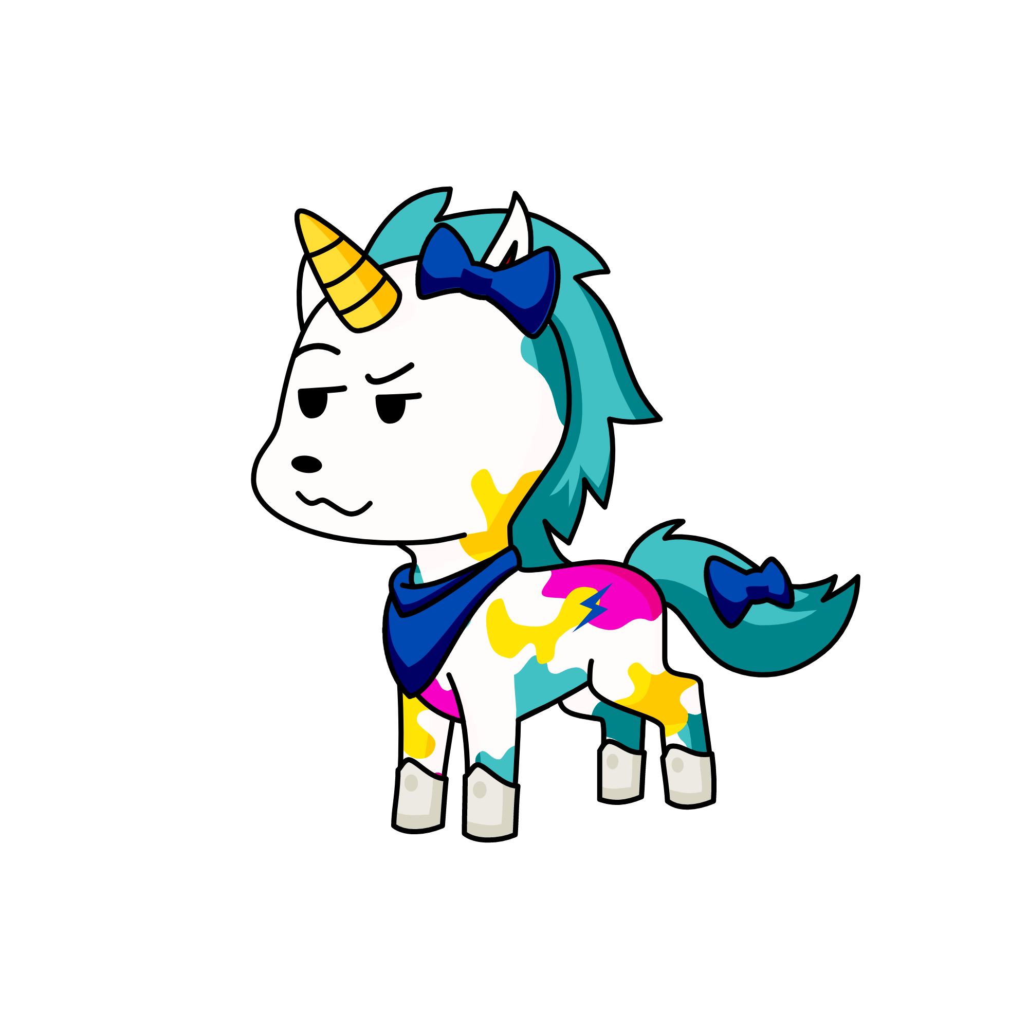 Sky Blue, the unicorn