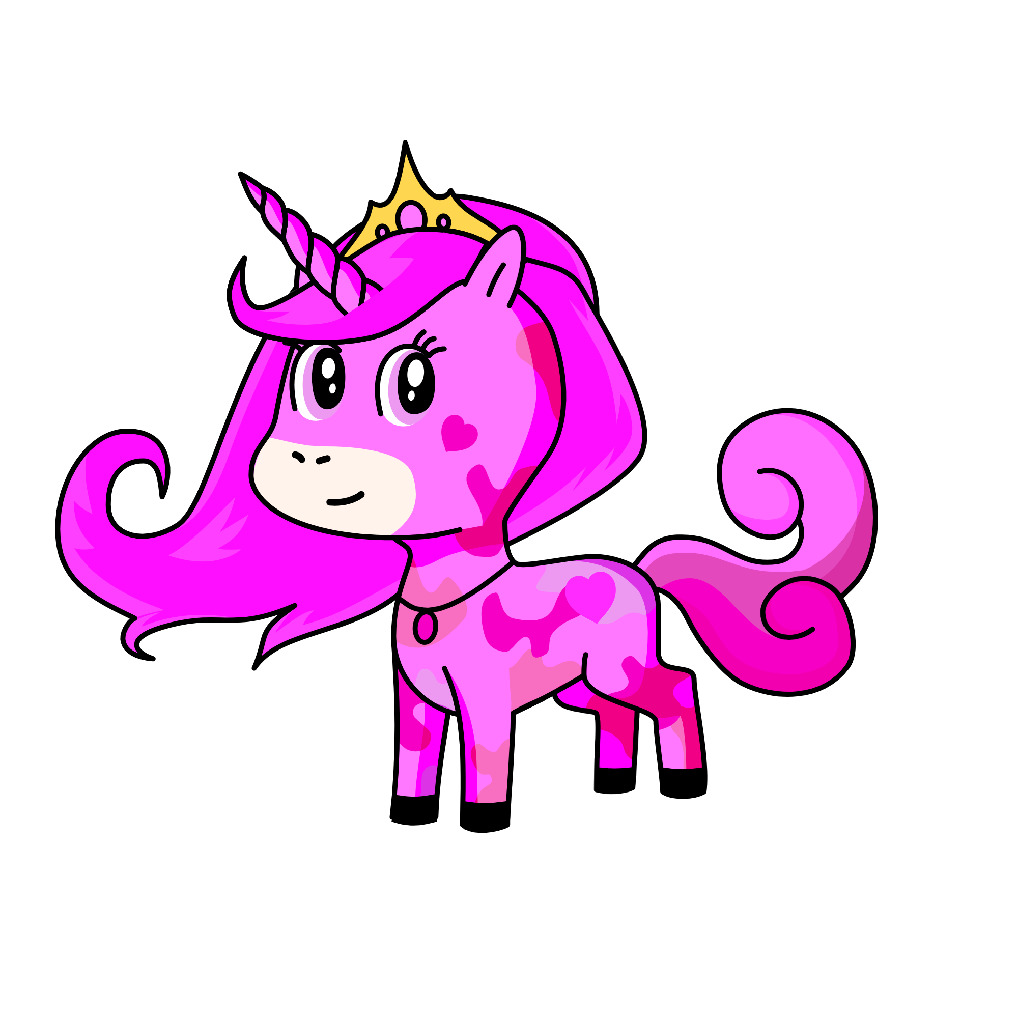 Pinky, the unicorn