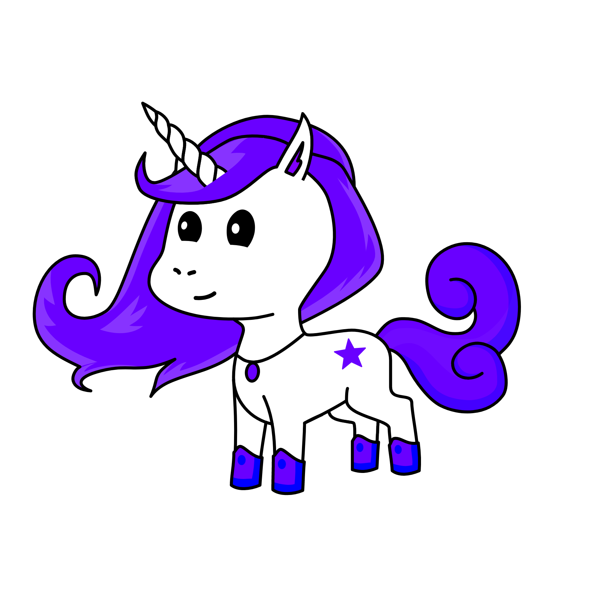 purple, the unicorn