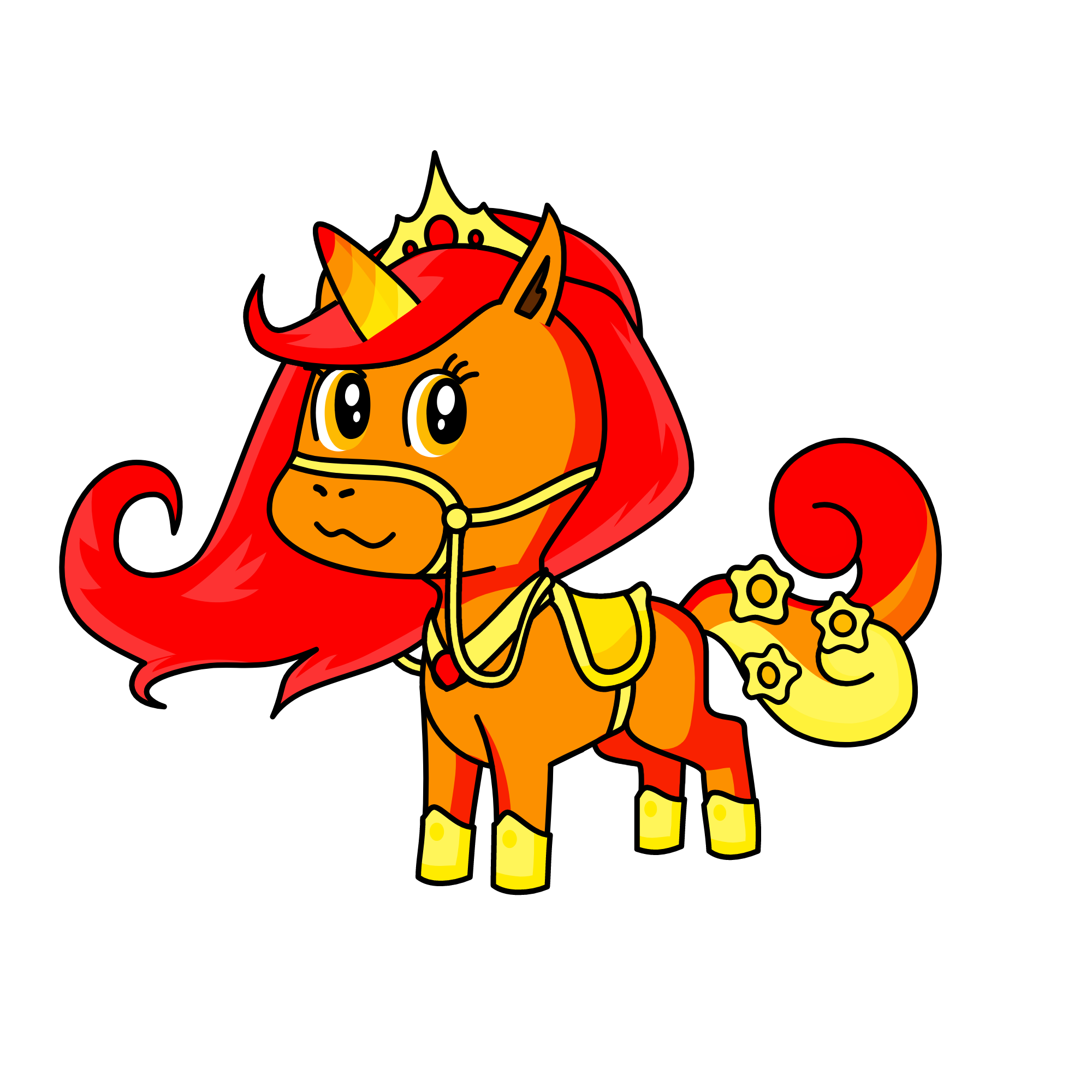 sunset, the unicorn