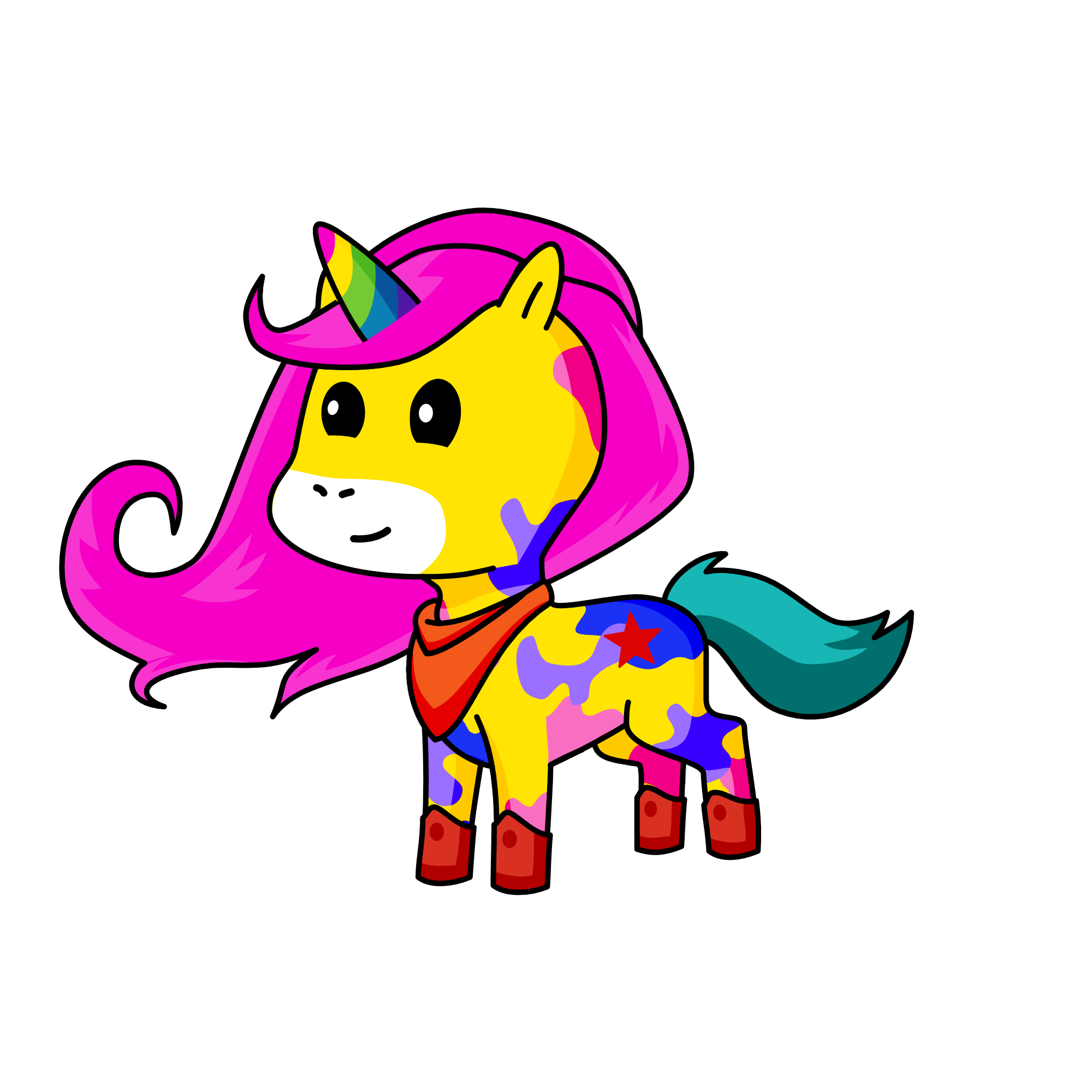 rainbow, the unicorn