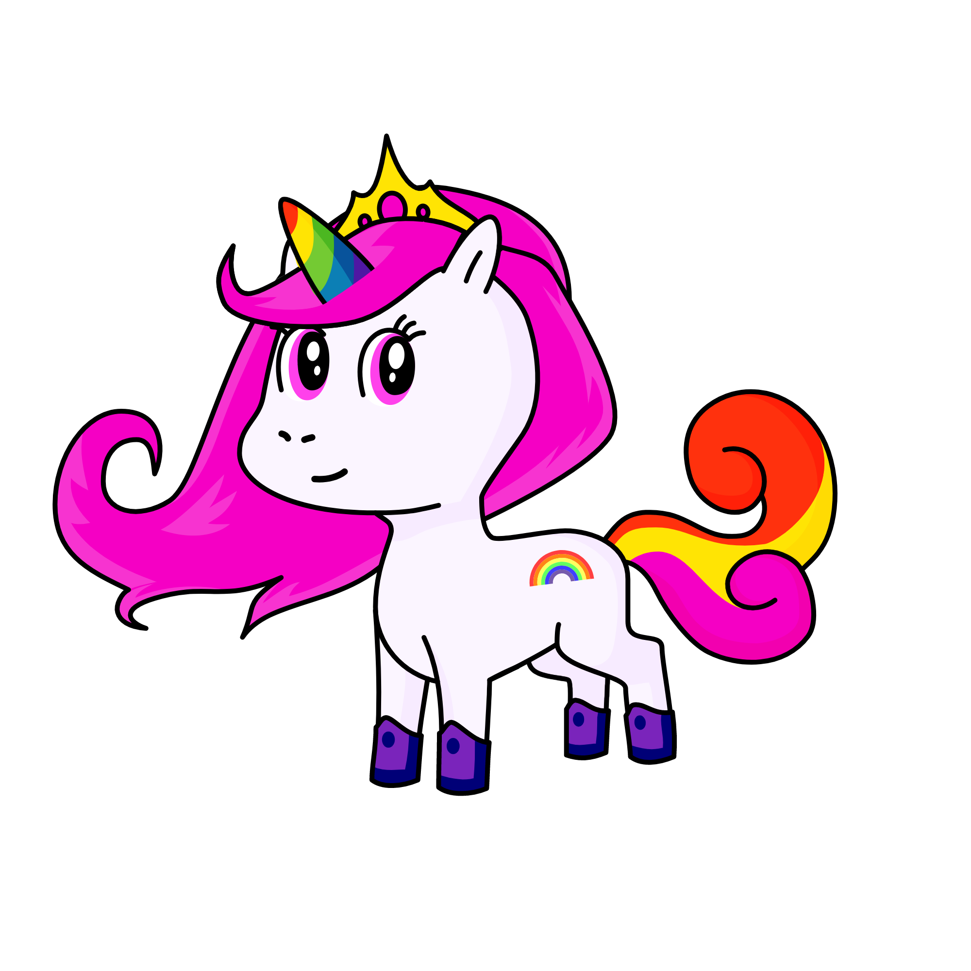 Princess Sparkle, the unicorn