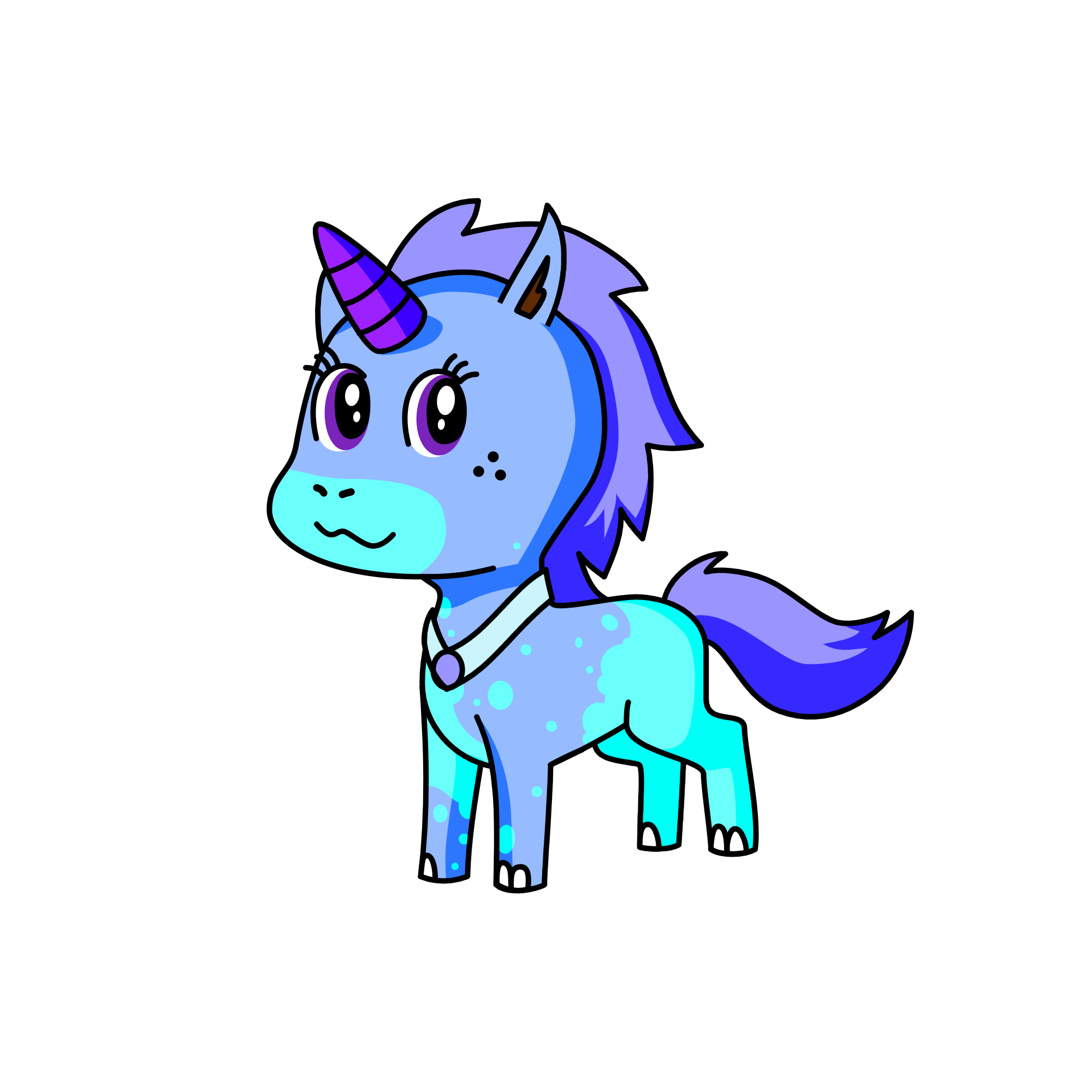 snow ball, the unicorn