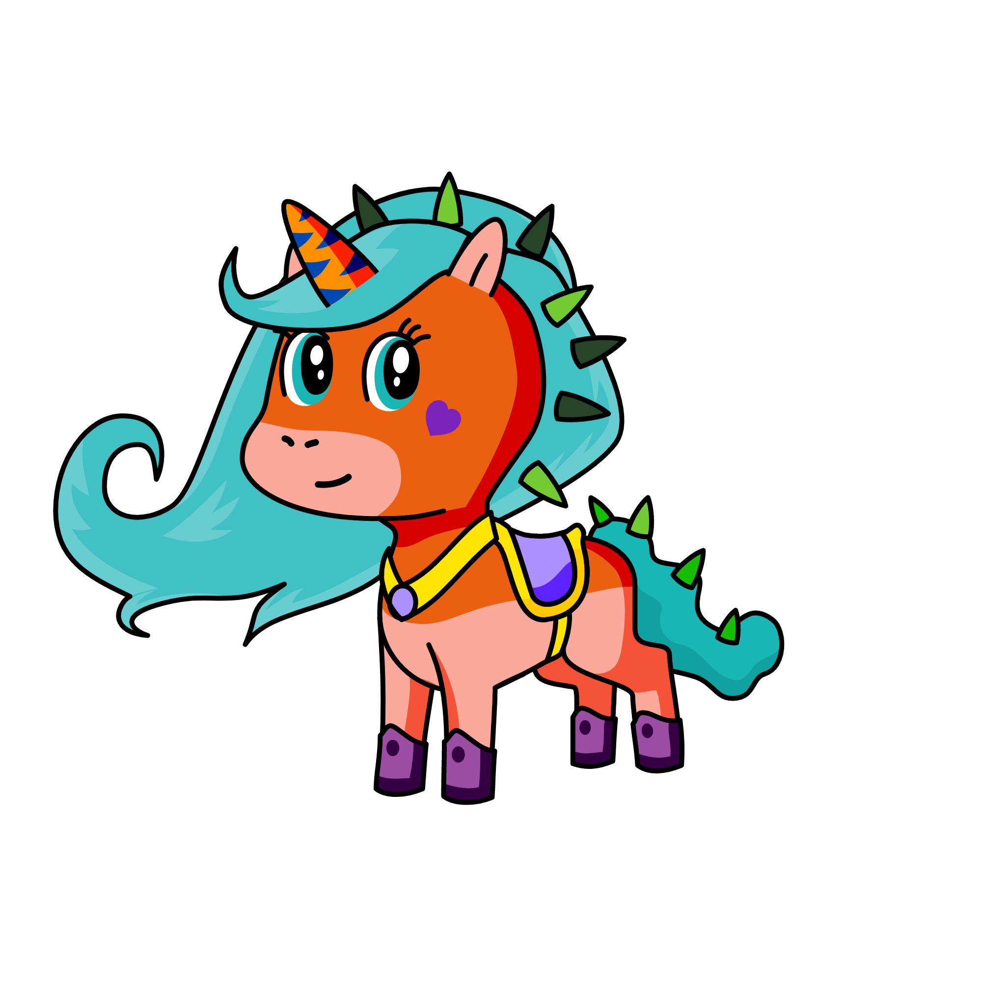 Rocker lola, the unicorn