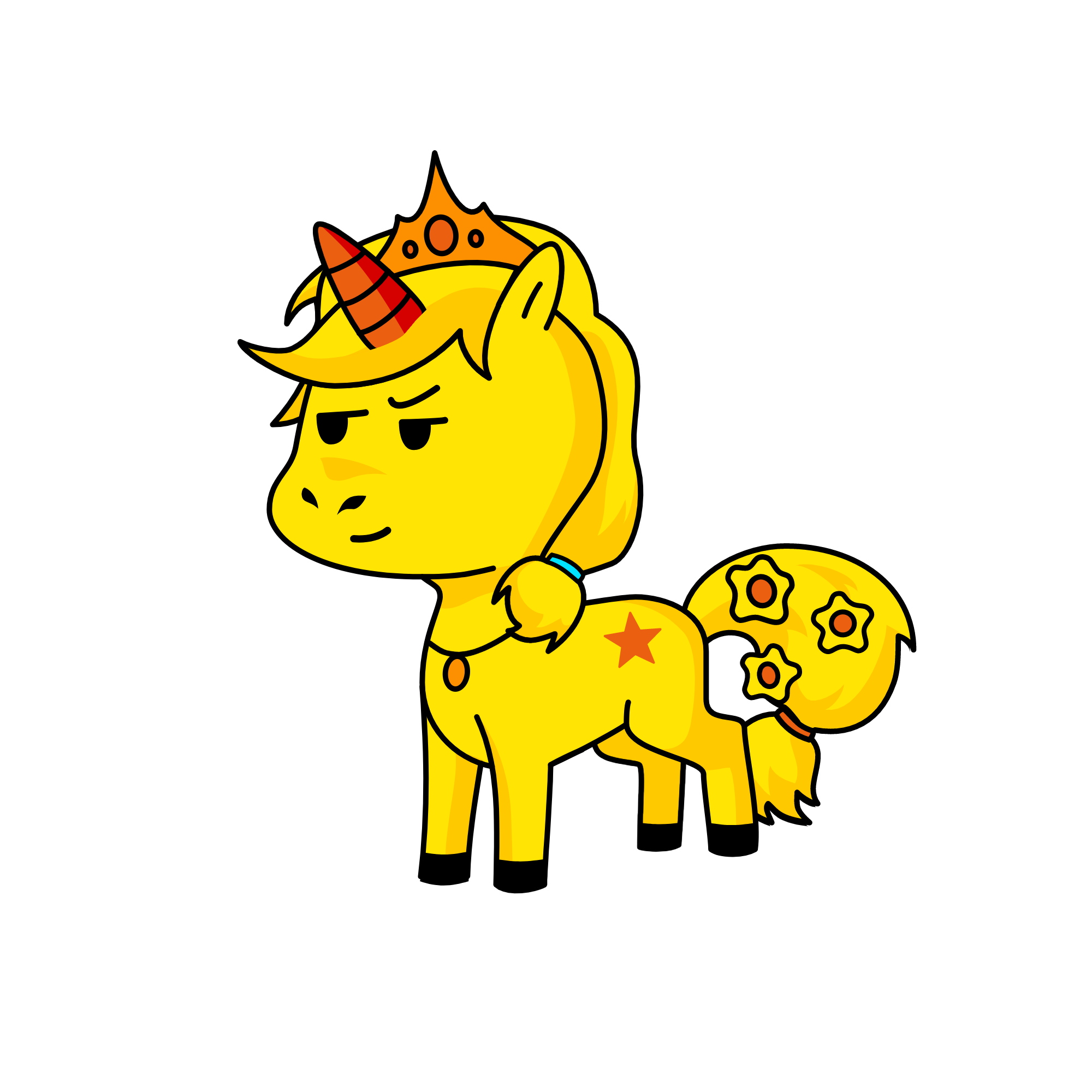 queen  sunny, the unicorn
