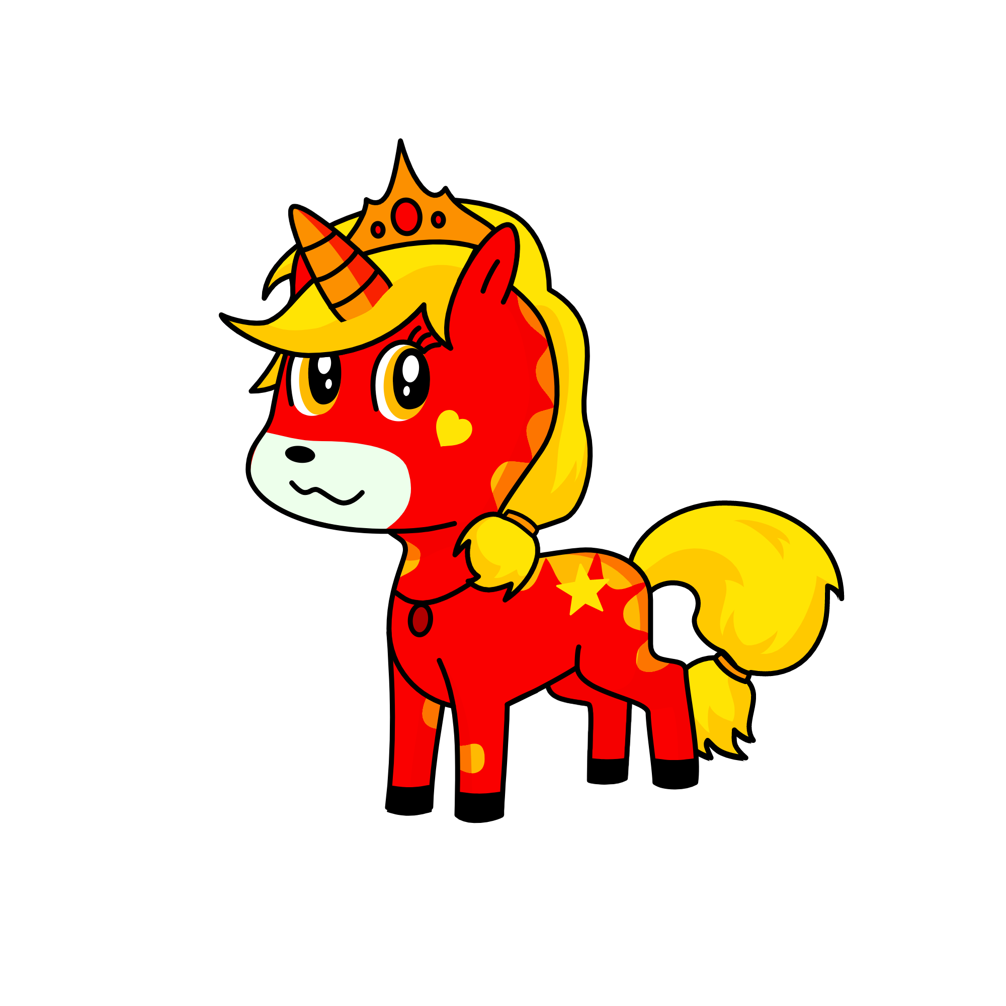 Sunrise, the unicorn