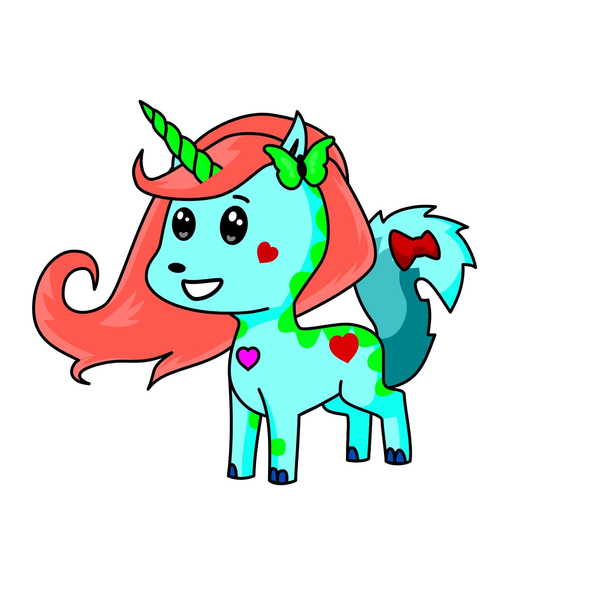 BlueBell, the unicorn