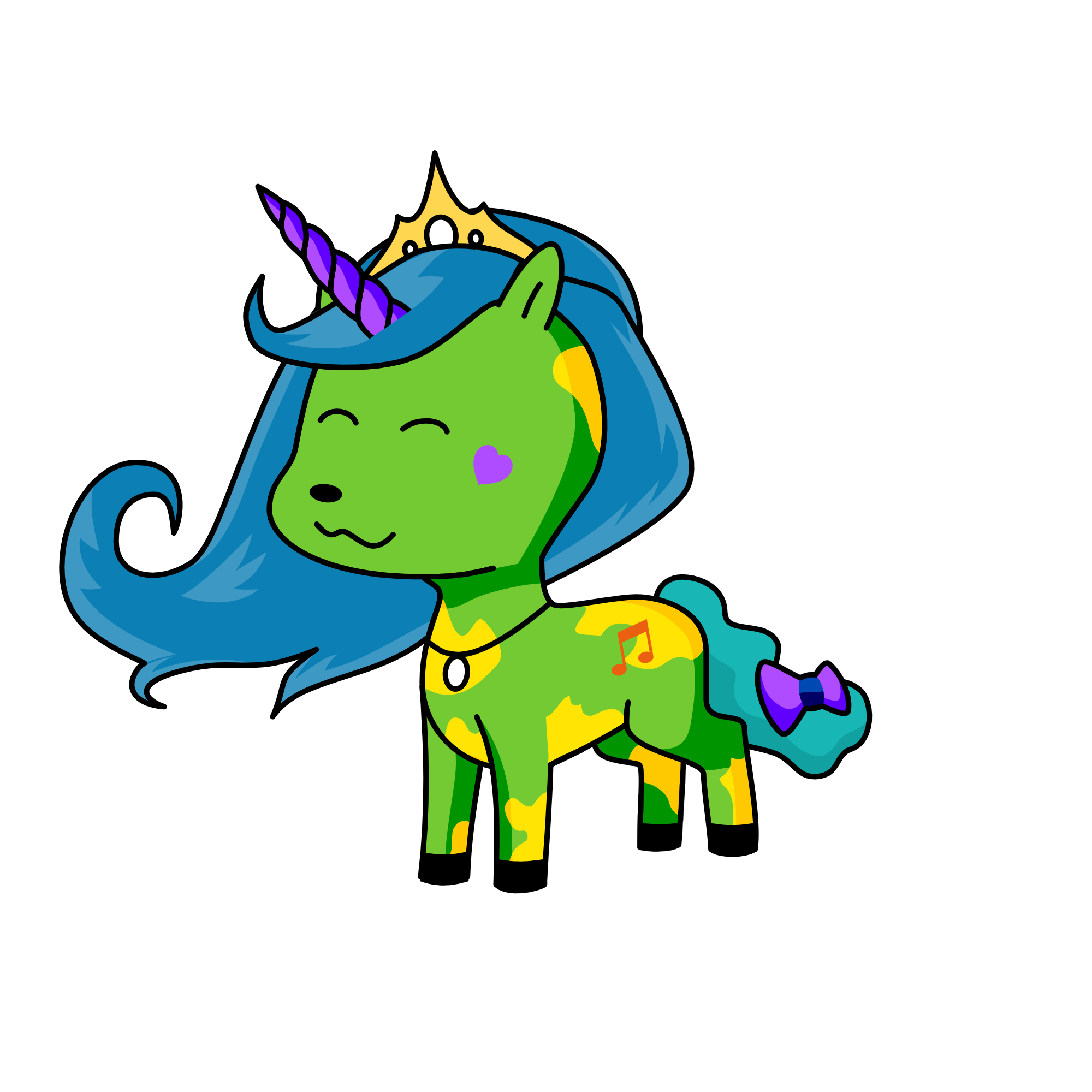 Green grape, the unicorn