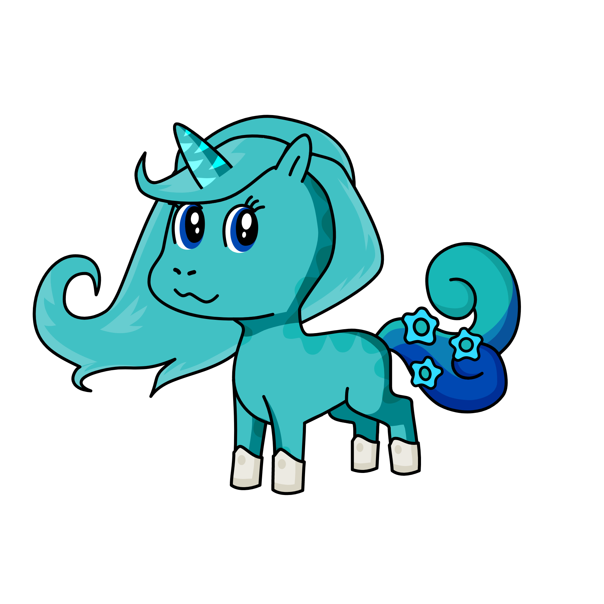 snowy, the unicorn