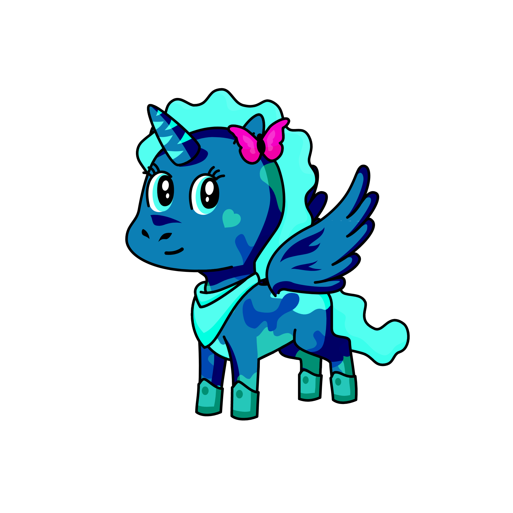 aqua, the unicorn