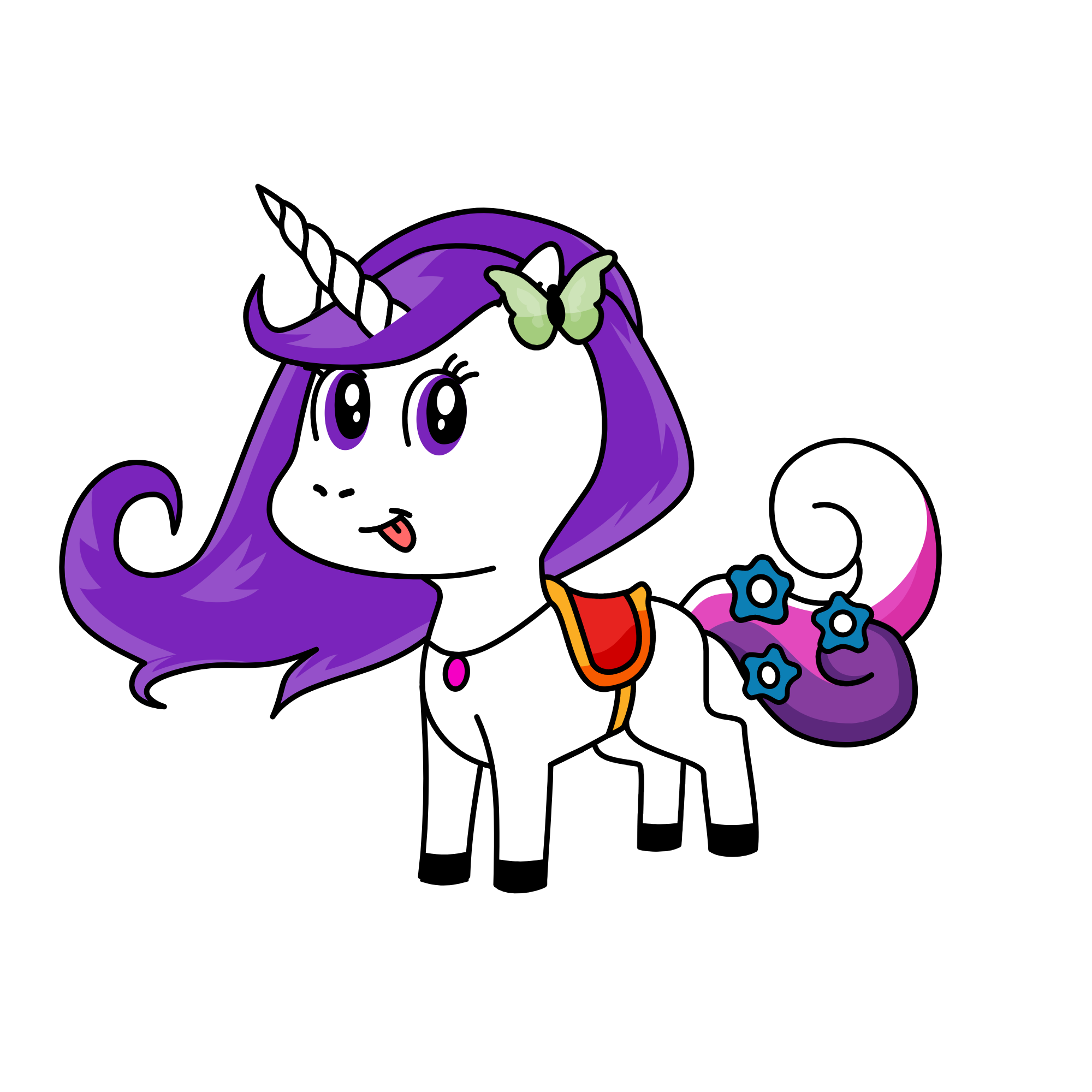 Daughter Of The Winter Purple, the unicorn