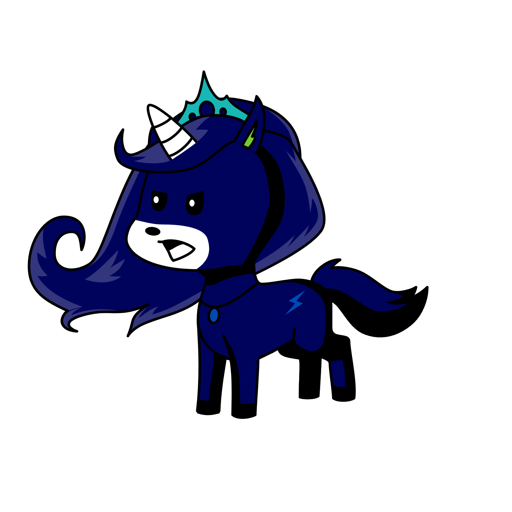 Nightmare Luna, the unicorn