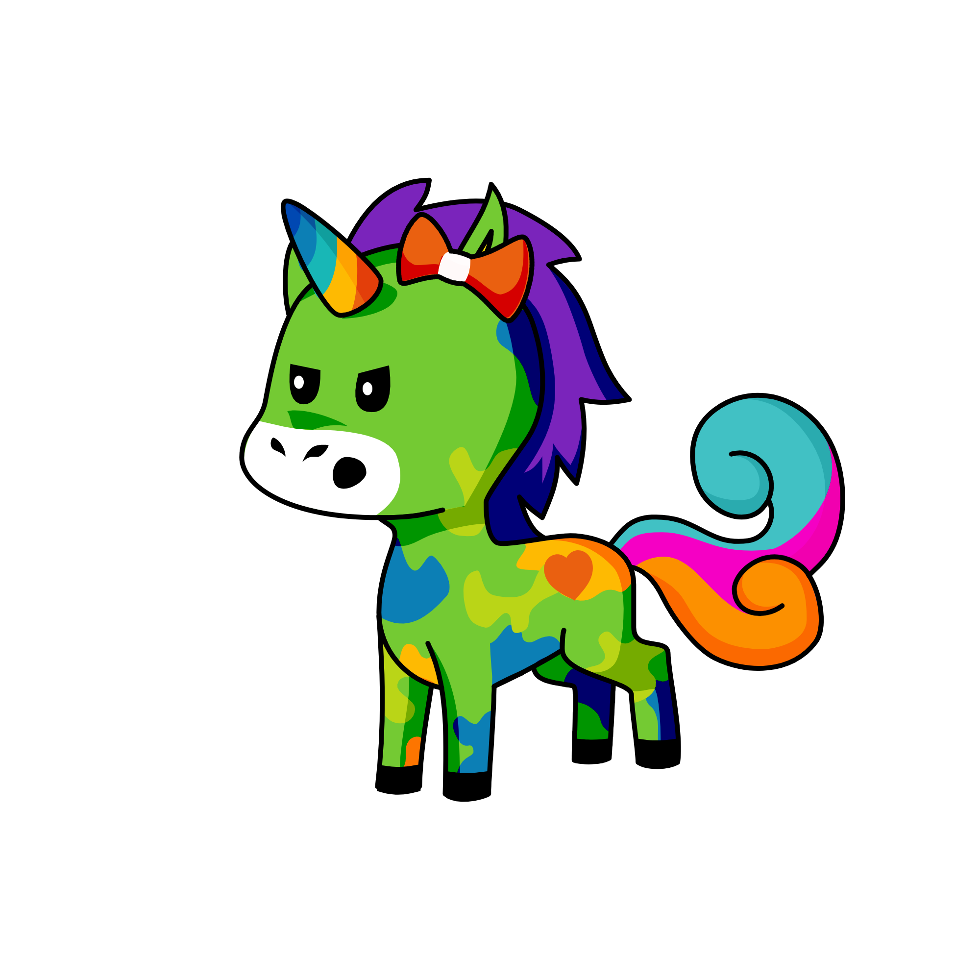 Greddy sebashtan, the unicorn