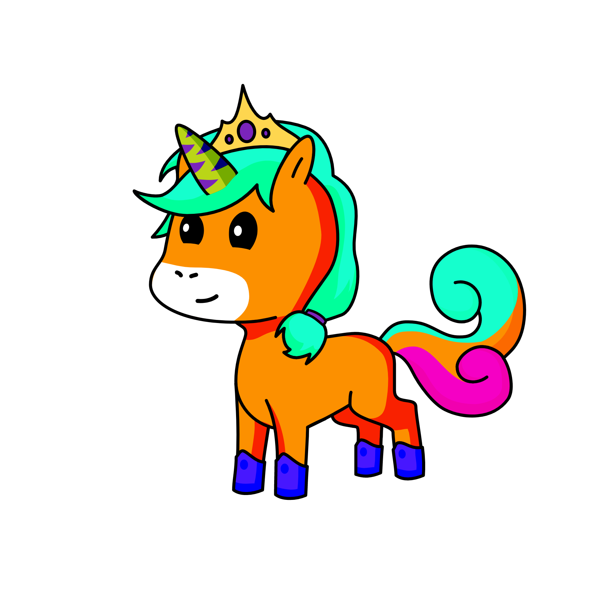 Addy rockstar lady, the unicorn